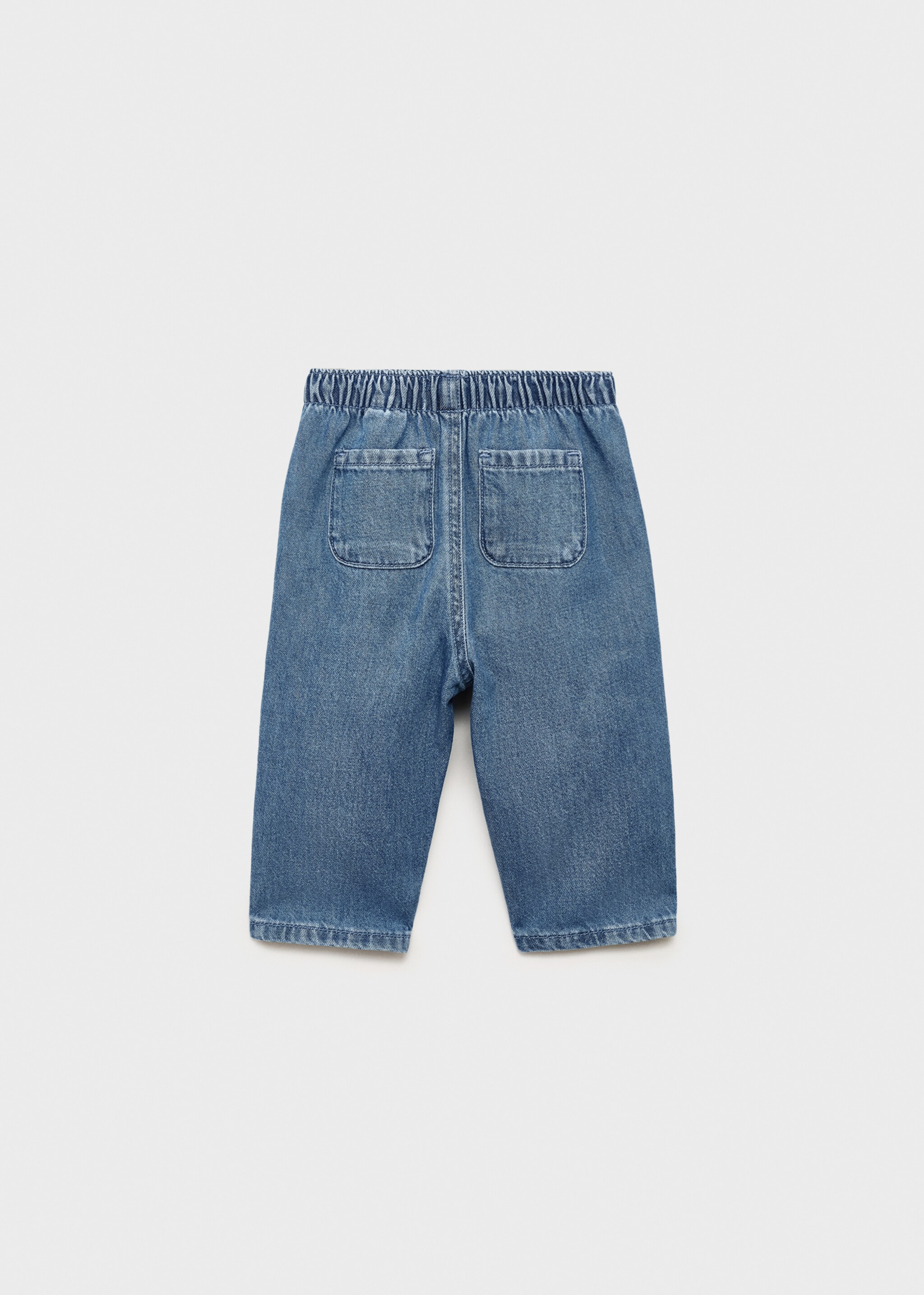 Buttons straight jeans - Reverse of the article, Medium Blue. Ref: 17083793-00.