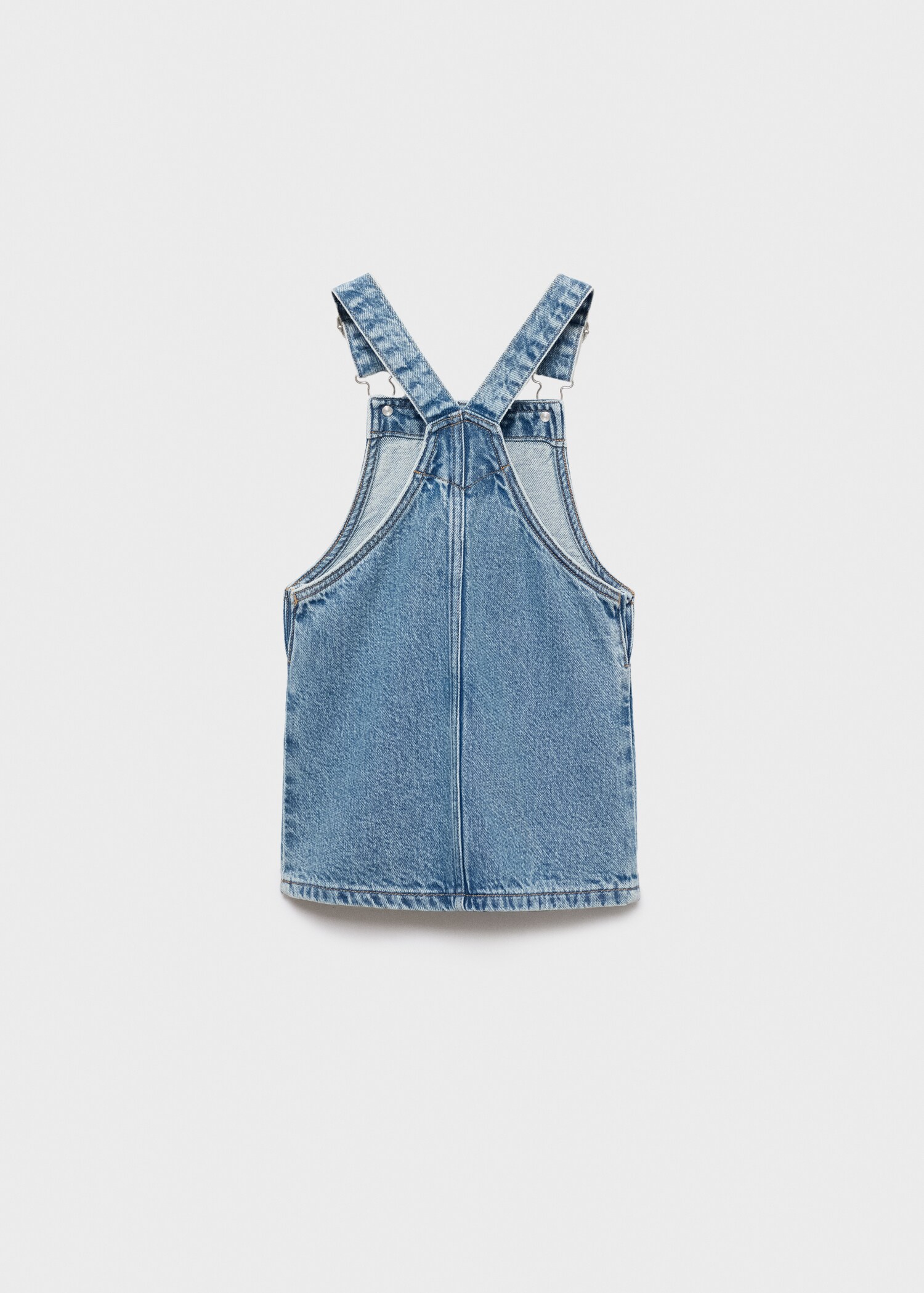 Denim pinafore with stars - Reverse of the article