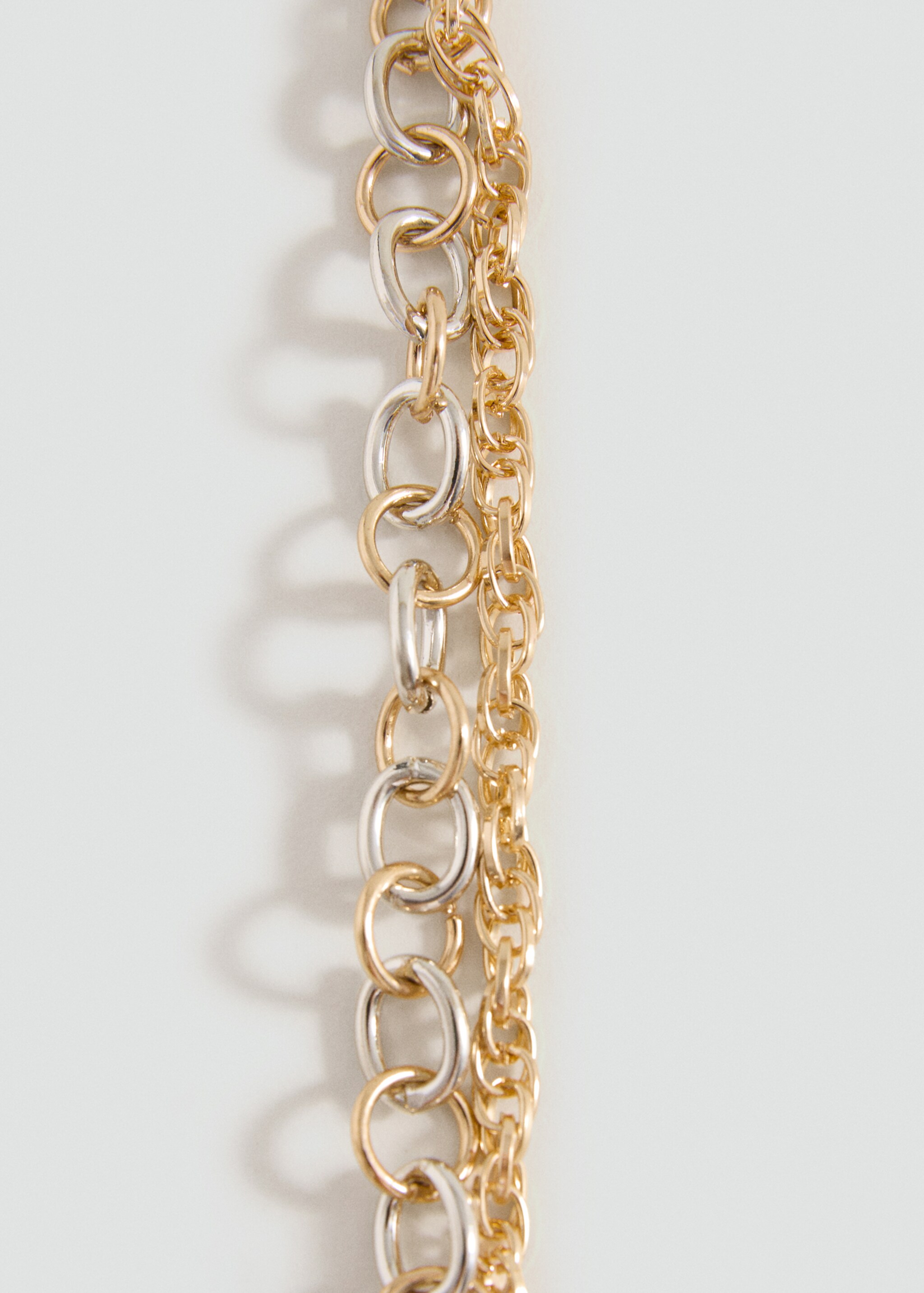 Combined chain bracelet - Середній план, Срібний. Ref: 17083804-00.