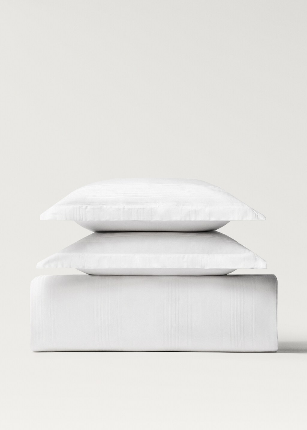 300-thread count cotton satin striped duvet cover for 180/200 cm bed