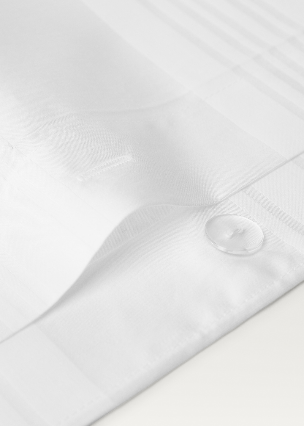 300-thread count cotton satin striped duvet cover for 180/200 cm bed