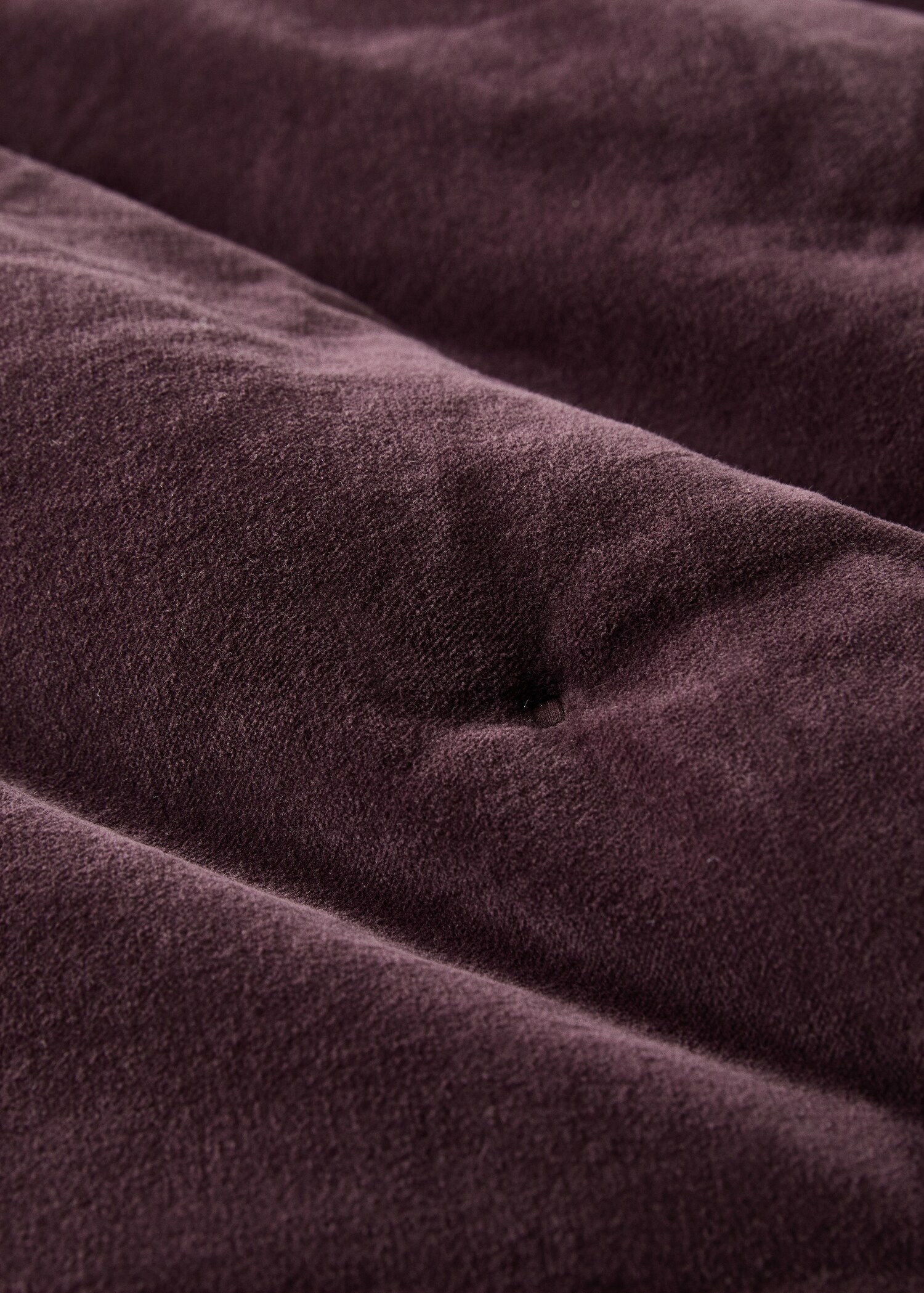 Cotton velvet bedspread for end of bed 85x200 cm - Details of the article 1
