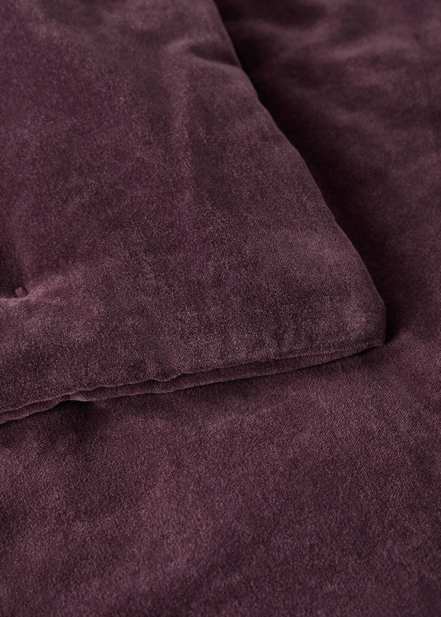 Cotton velvet bedspread for end of bed 85x200 cm - Details of the article 2