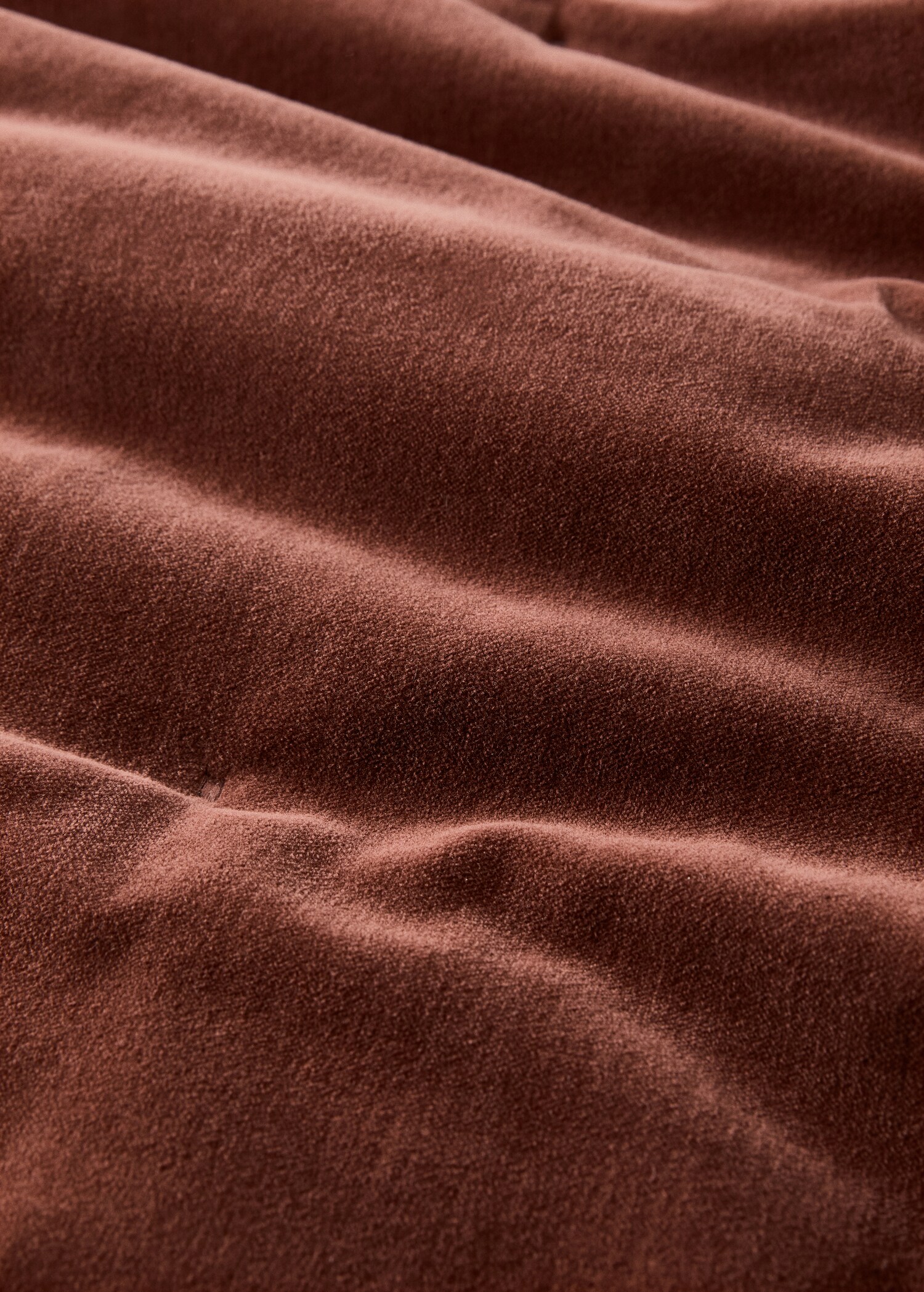 Cotton velvet bedspread for end of bed 85x200 cm - Details of the article 2