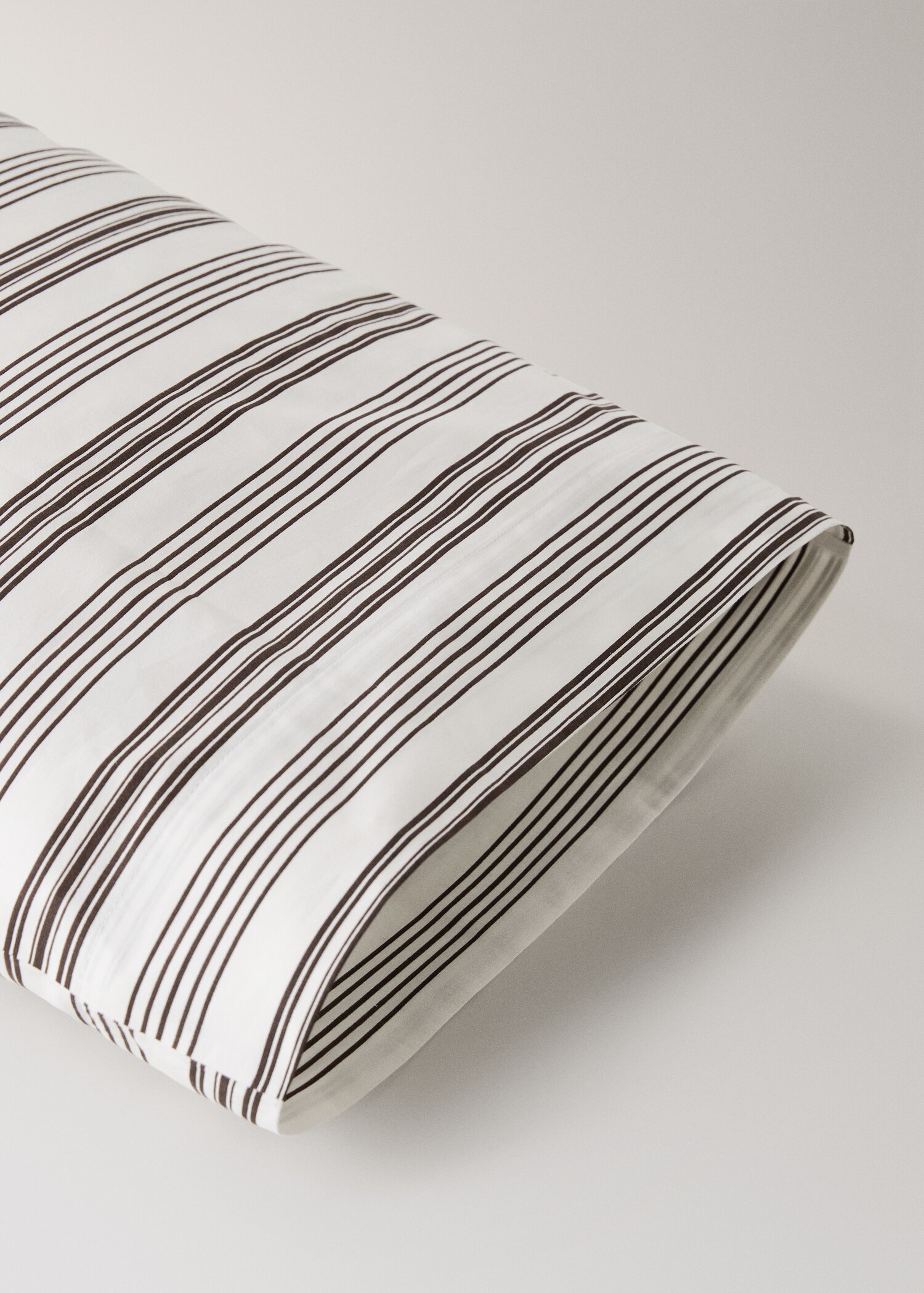 Taie d'oreiller coton rayures 45x110 cm - Détail de l'article 2