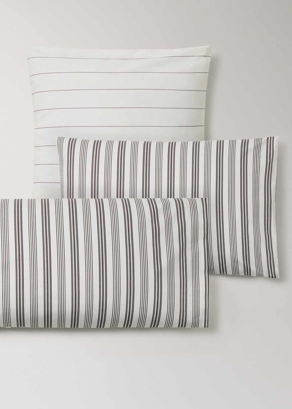 Cotton striped pillowcase 45x110 cm