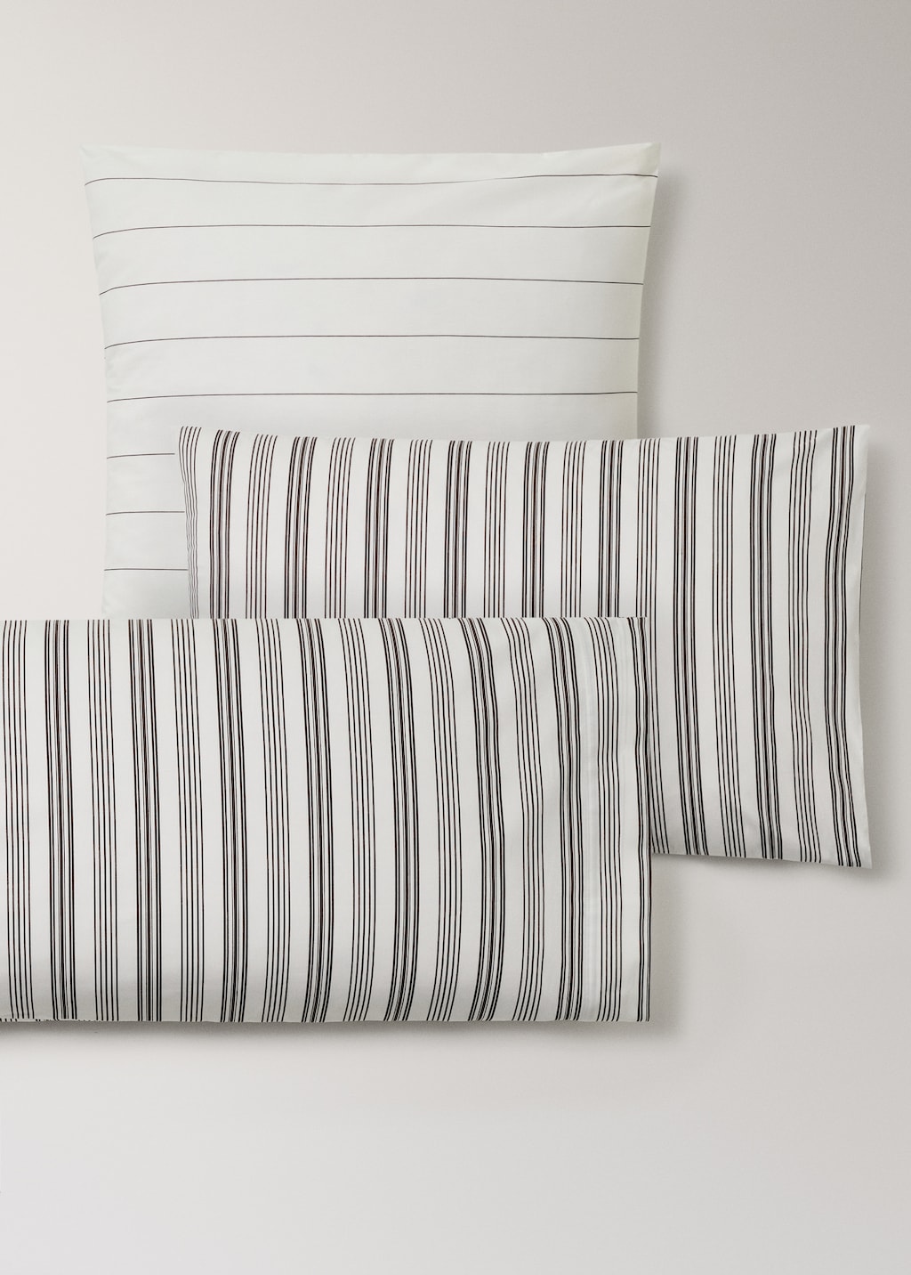 Cotton striped pillowcase 45x110 cm