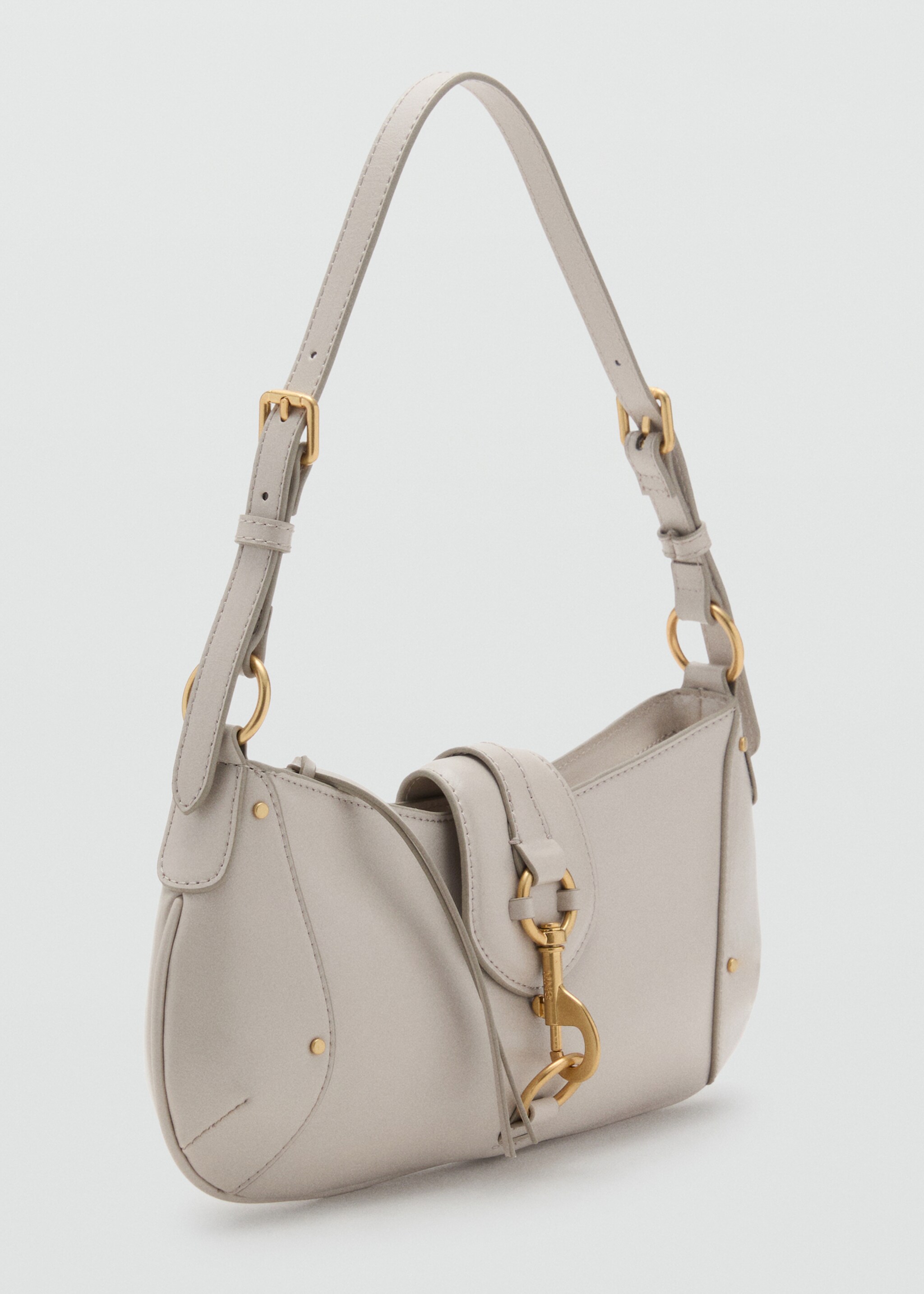 Shoulder bag with snap hook - Medium plane