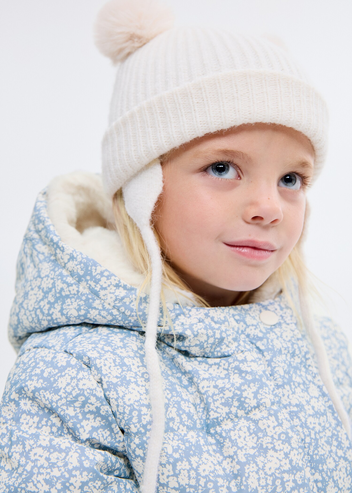 Anorak estampado floral pelo - Detalle del artículo 1