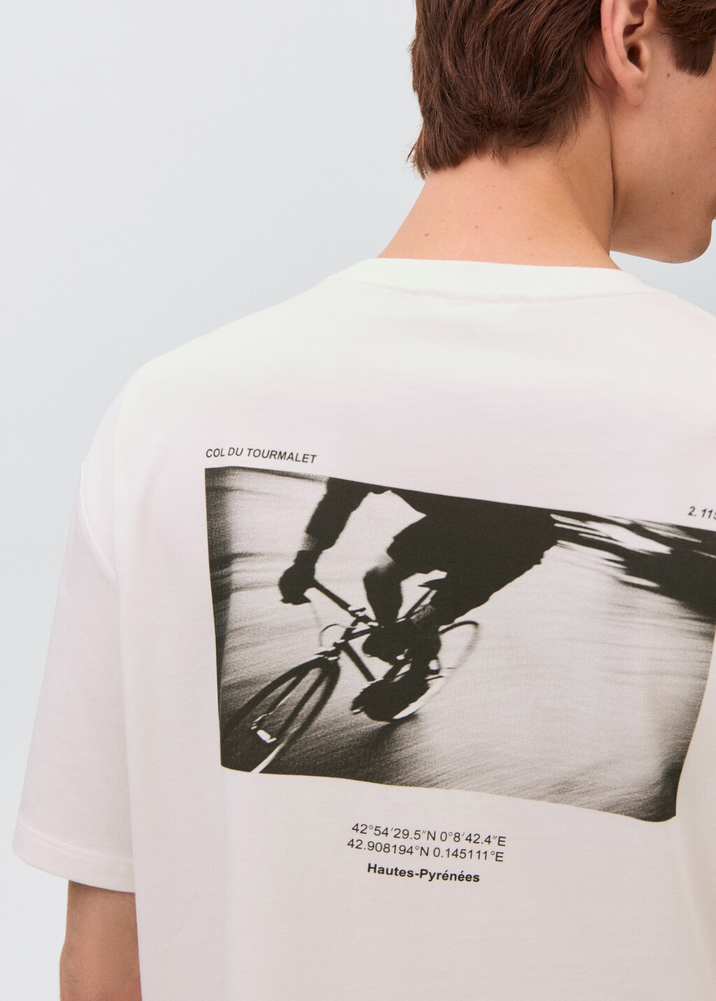 Printed cotton-blend t-shirt