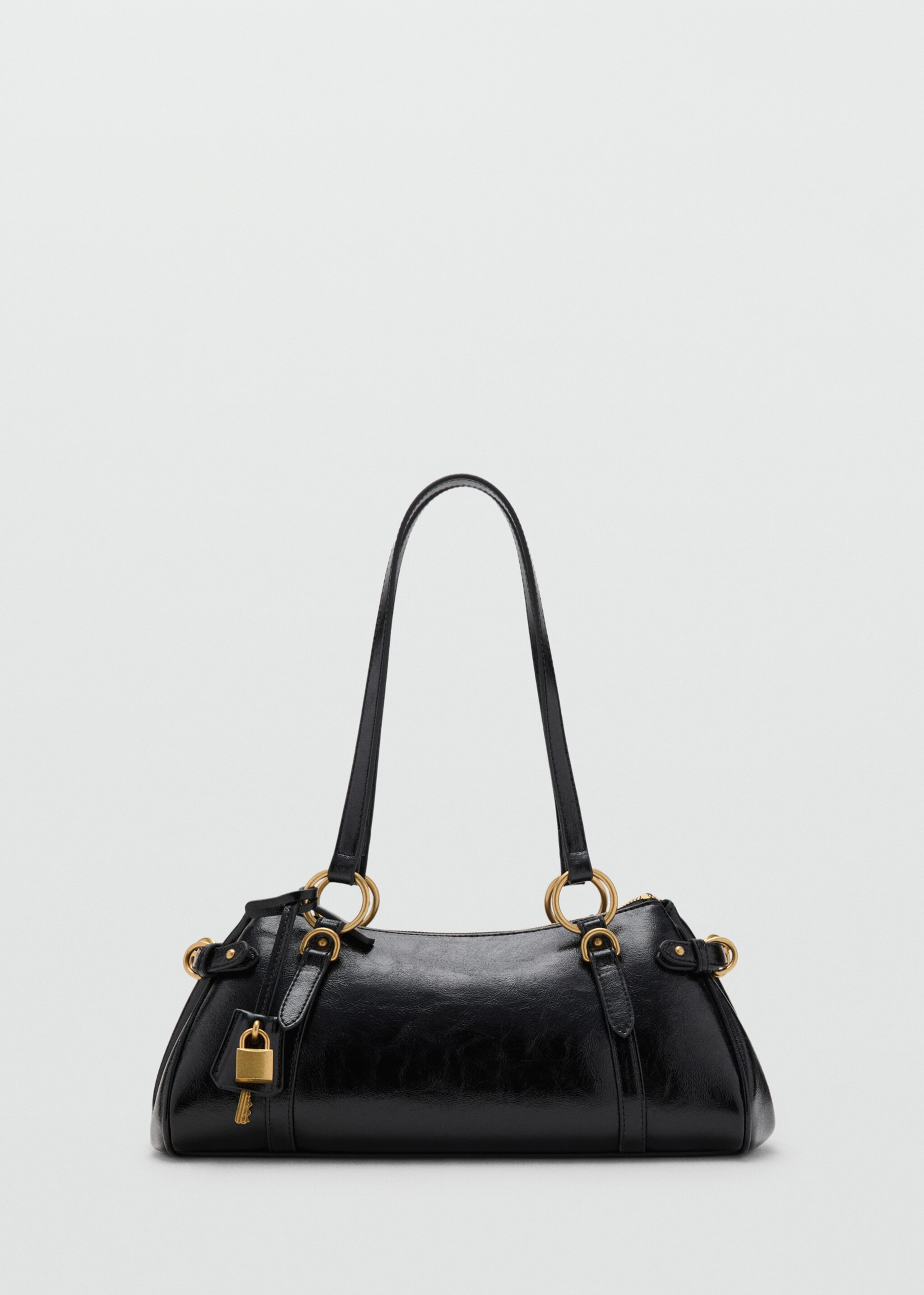 Bowling shoulder bag with charm - Article without model, Black. Ref: 17083824-00.