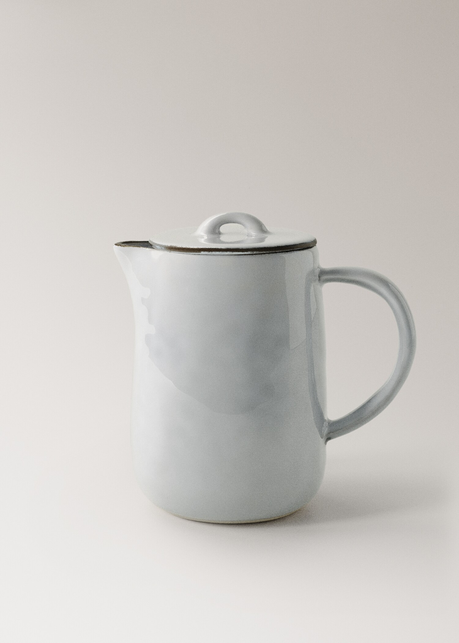 Contrast stoneware teapot - Προϊόν χωρίς μοντέλο