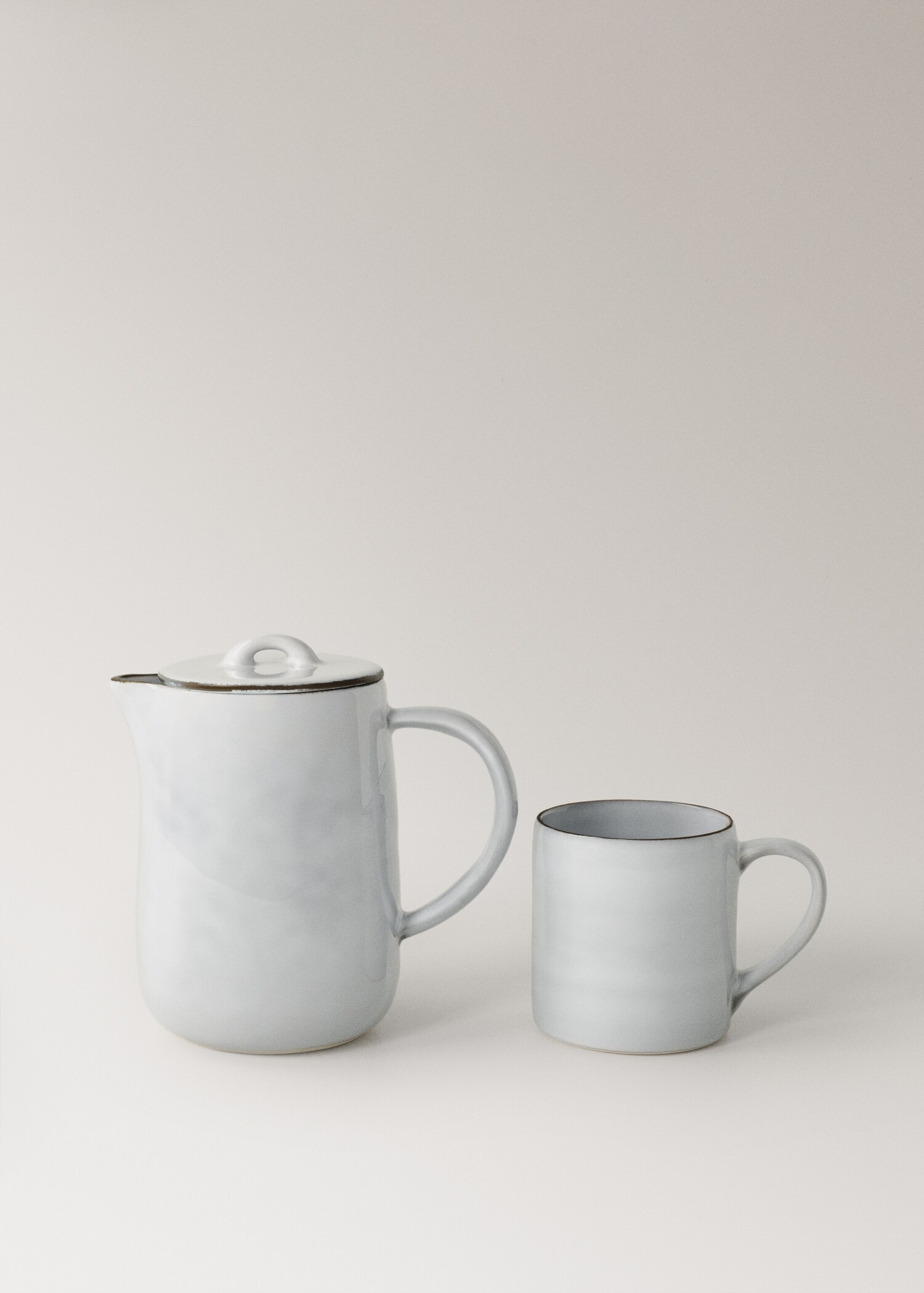 Contrast stoneware teapot - Λεπτομέρεια του προϊόντος 3