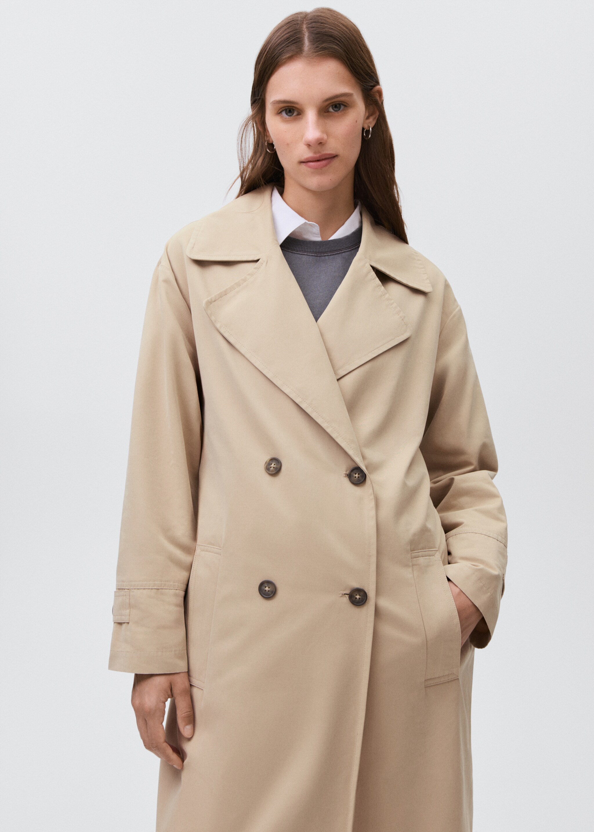 Classic trench coat with belt - Medium plane