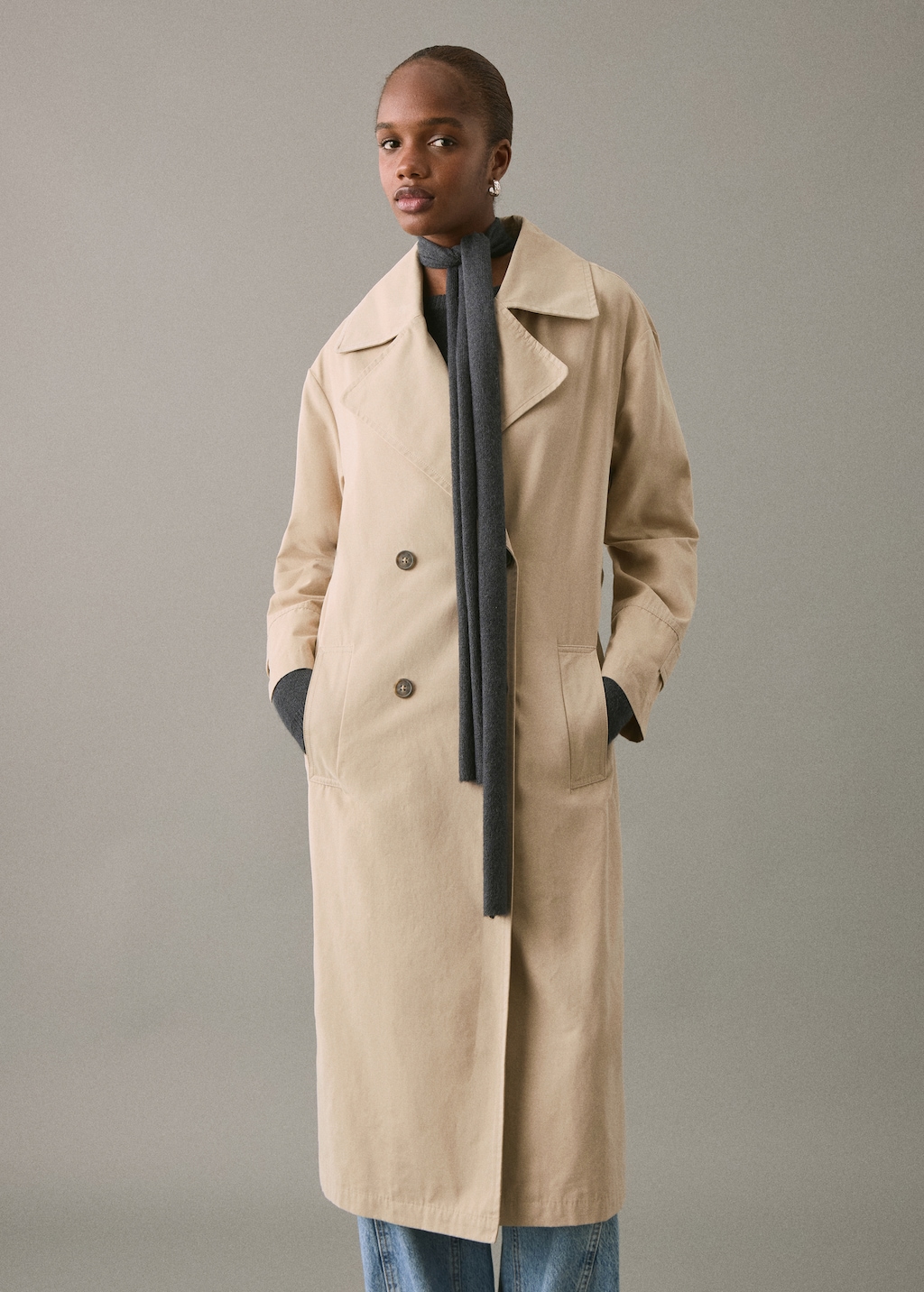 Classic trench coat with belt