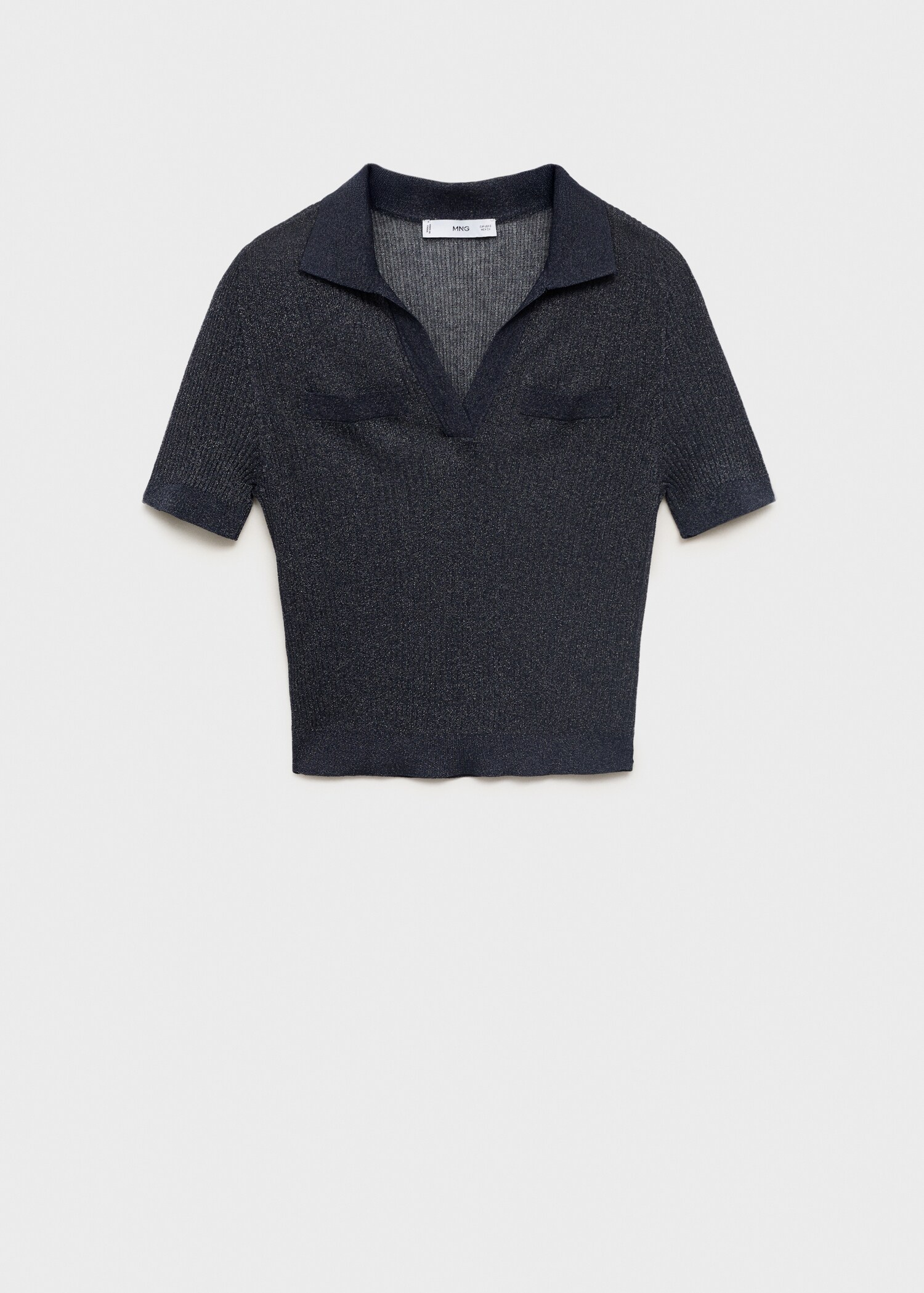 Jersey punto lúrex cuello pico - Artículo sin modelo