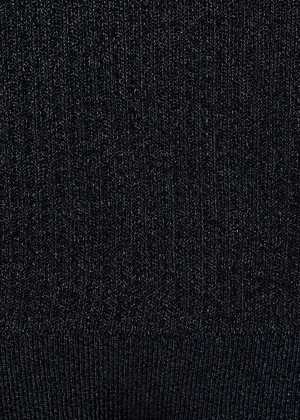 Lurex knitted V-neck sweater