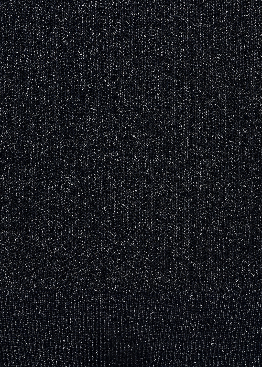 Lurex knitted V-neck sweater