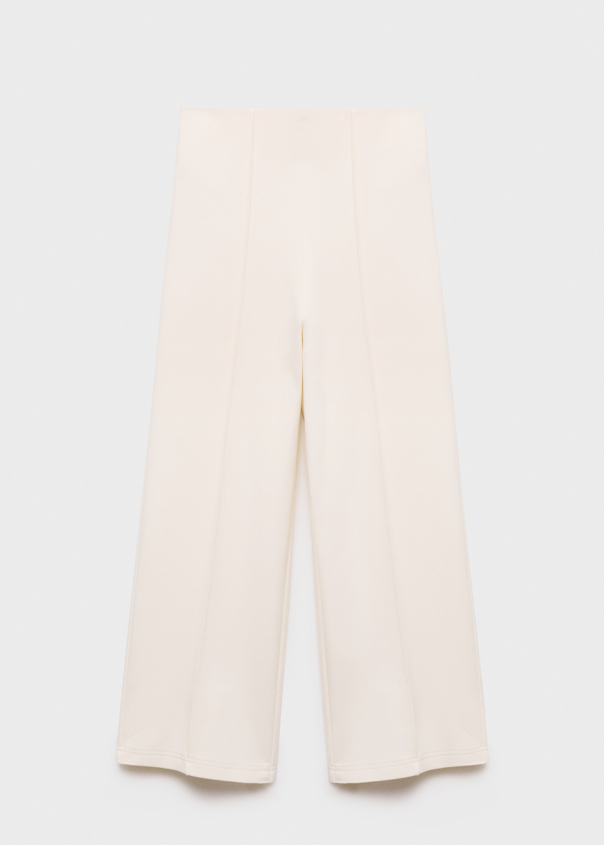 Cotton crop trousers - Article without model, Ecru. Ref: 17084074-00.