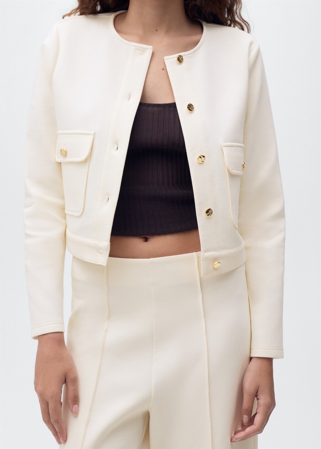 Cotton crop pants - image 4