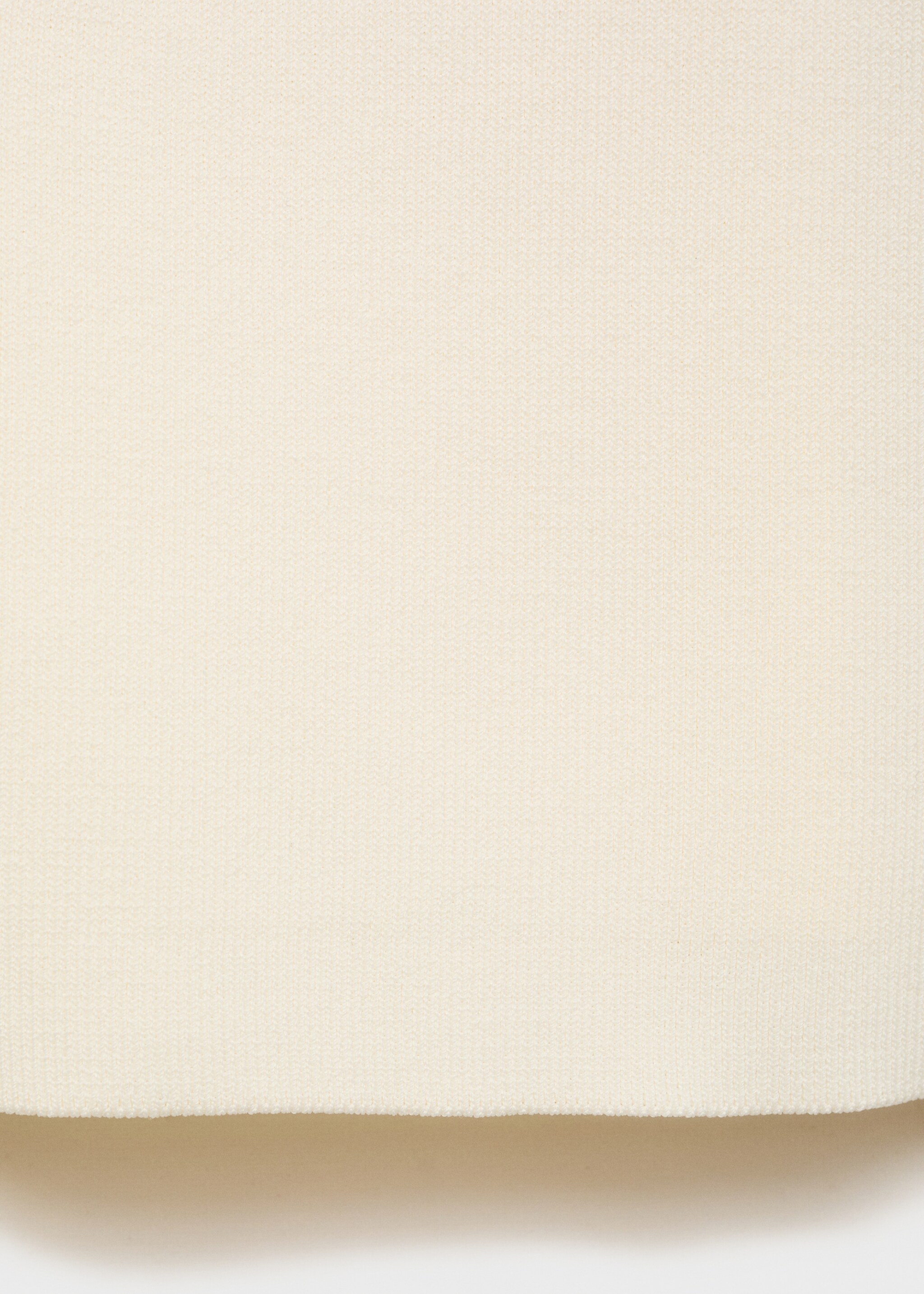 Short-sleeved knitted jacket - Details of the article 0, Ecru. Ref: 17084076-00.