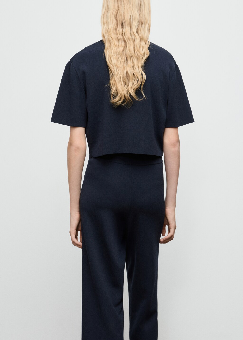 Mango Short-sleeved knitted jacket