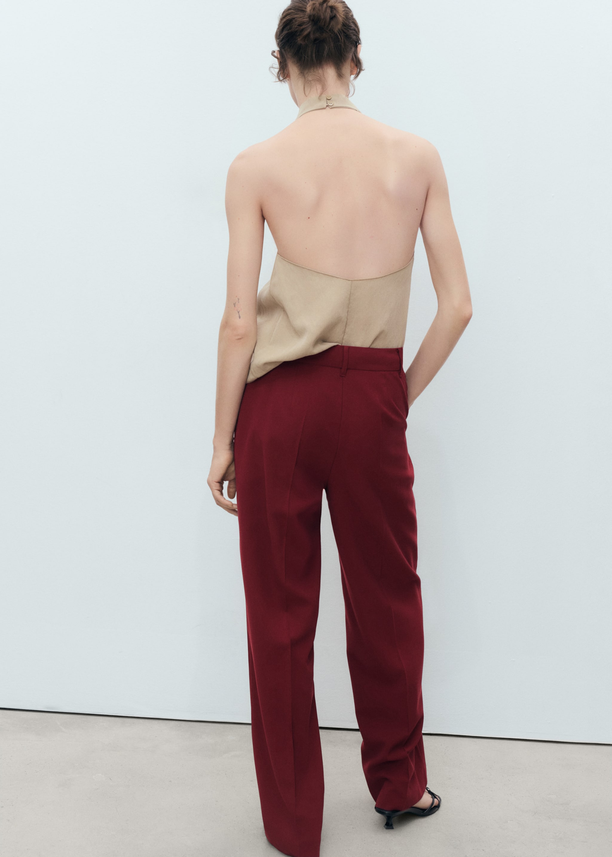 Pantalon droit taille normale - Verso de l’article
