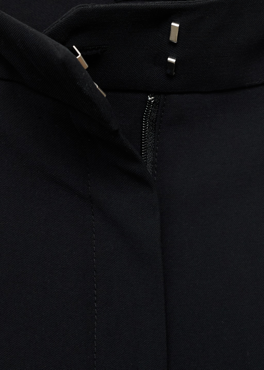 Straight mid-rise pants