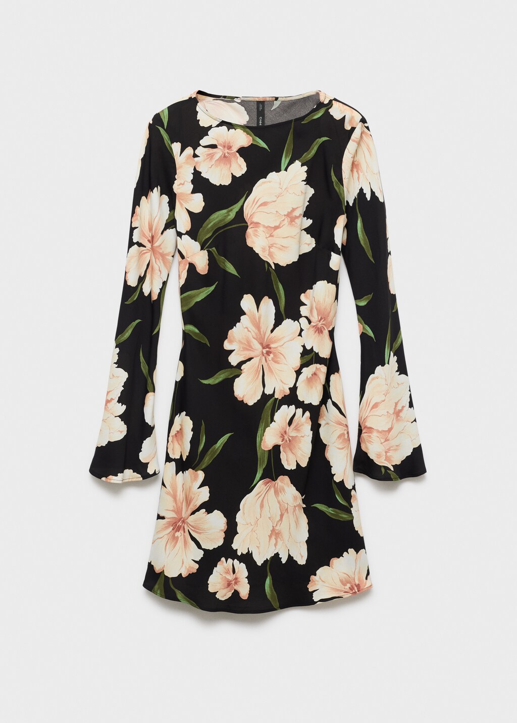 Floral-print dress with bell sleeves - image 5