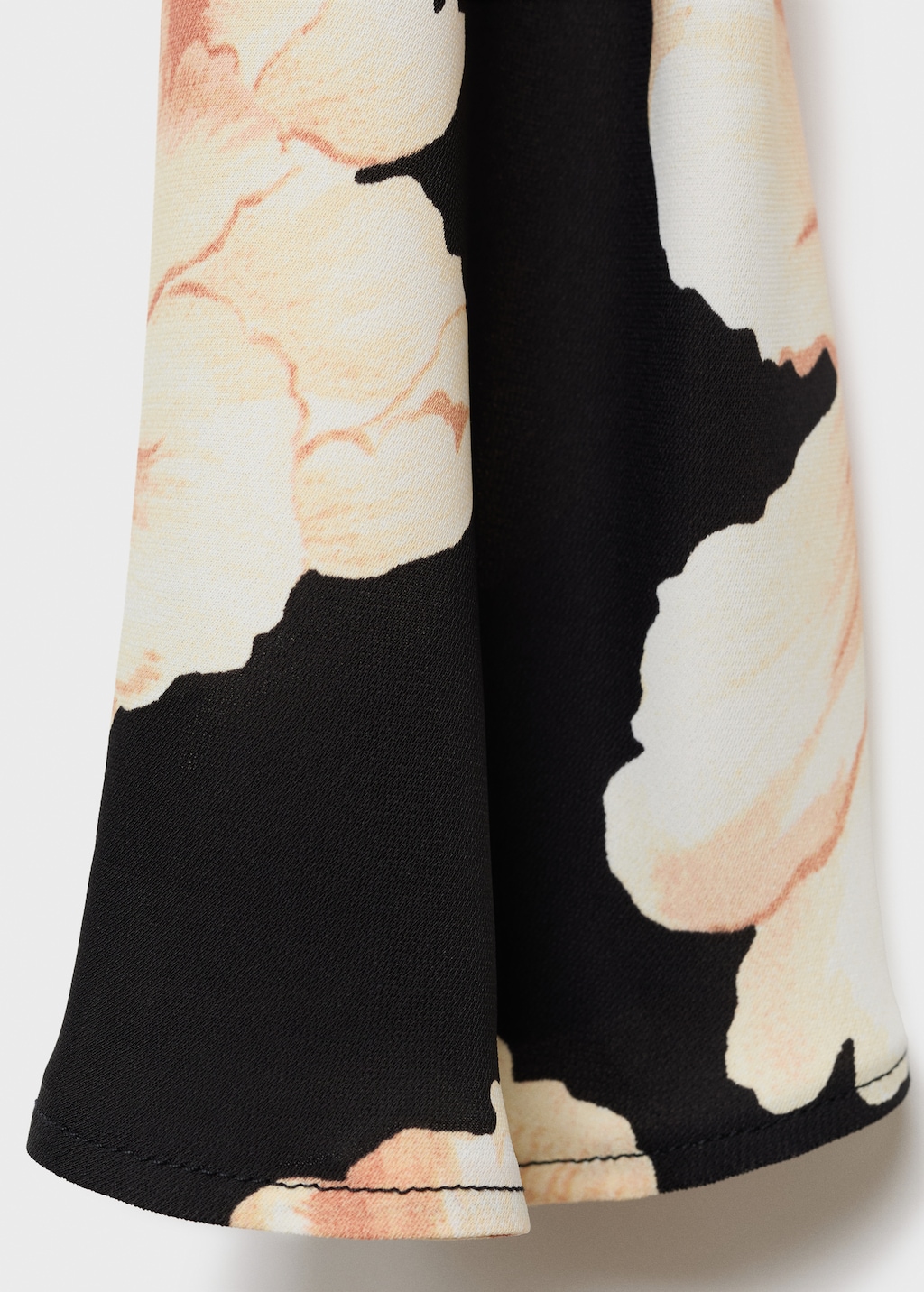 Floral-print dress with bell sleeves