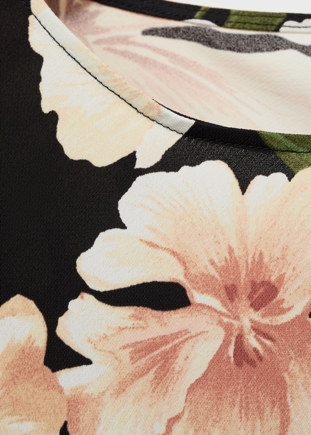 Floral-print dress with bell sleeves