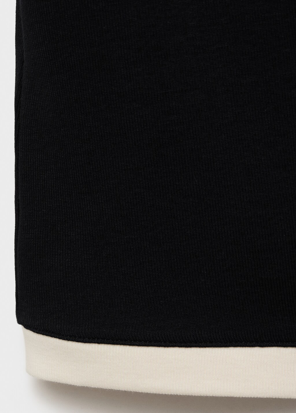 Mango Contrasting cotton skirt