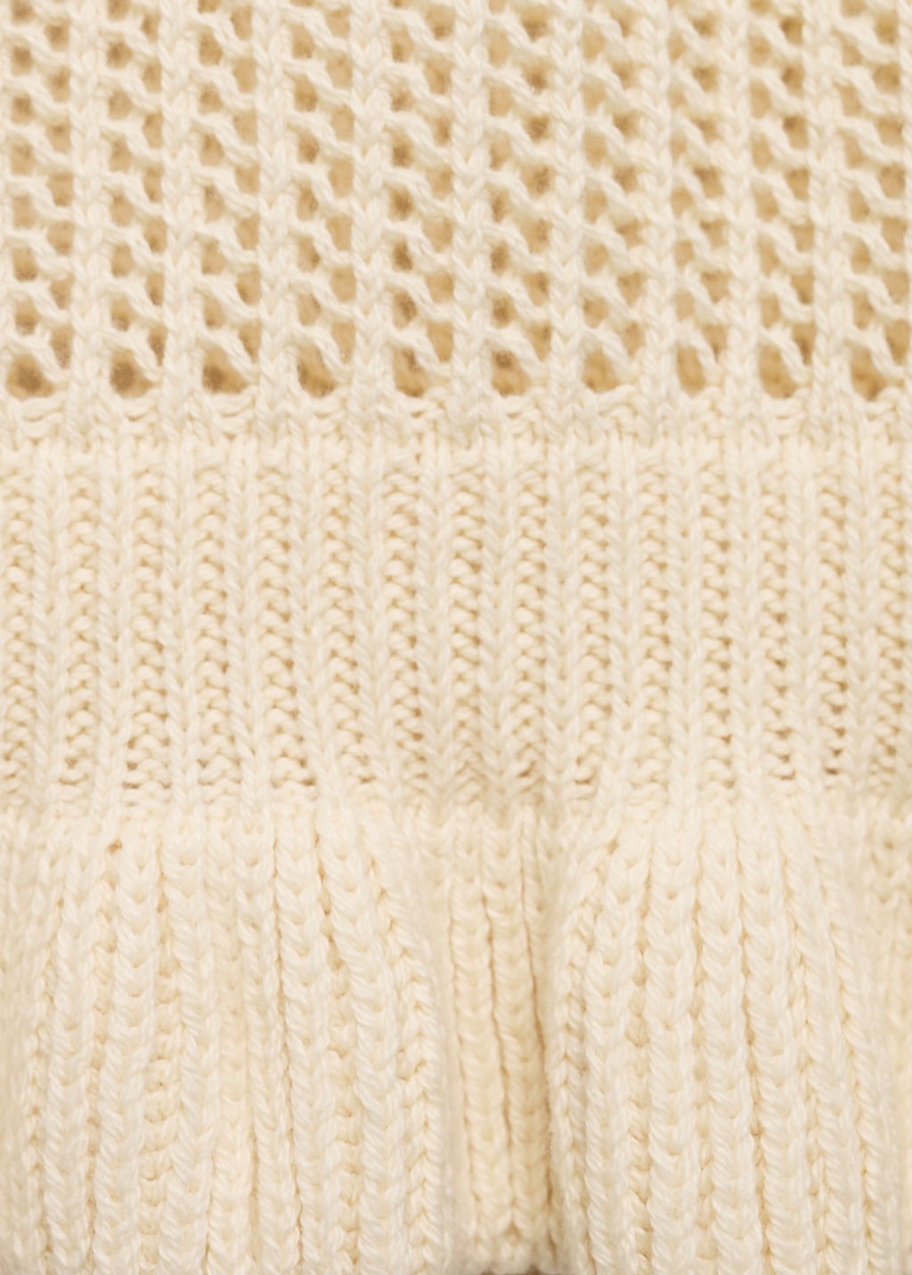 Knit vest with ruffle details