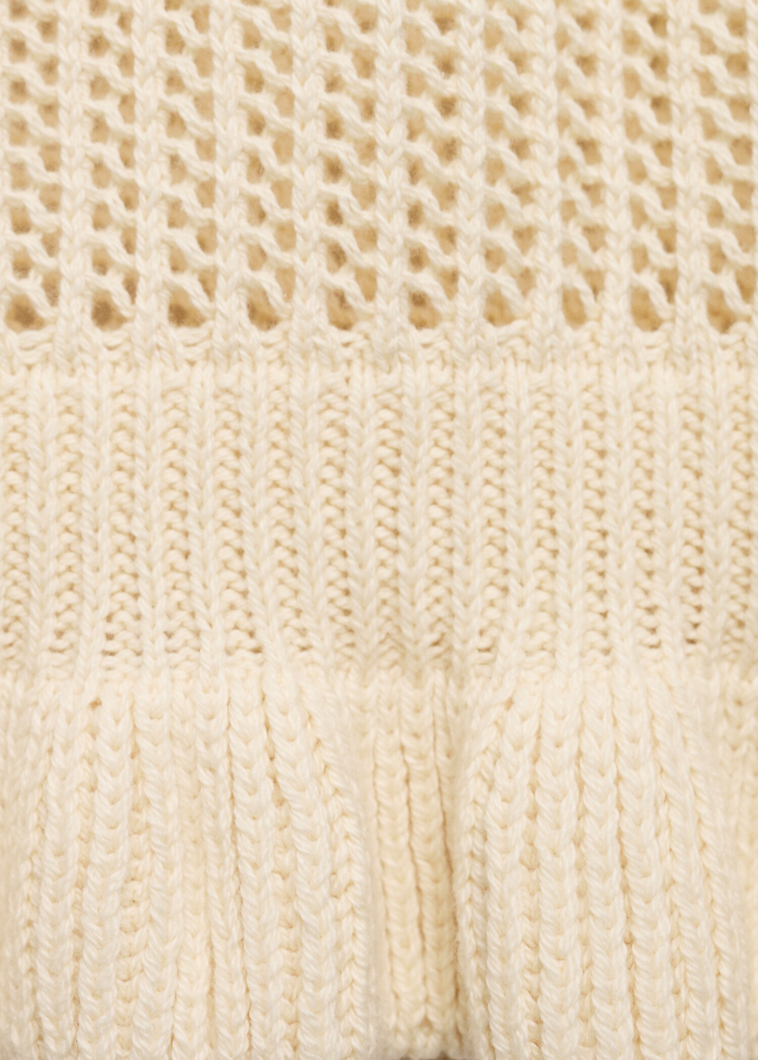 Openwork knit gilet with ruffle - Details of the article 0