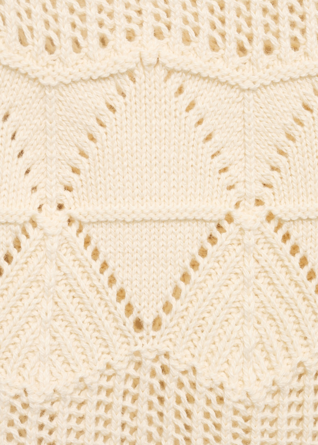 Knit vest with ruffle details