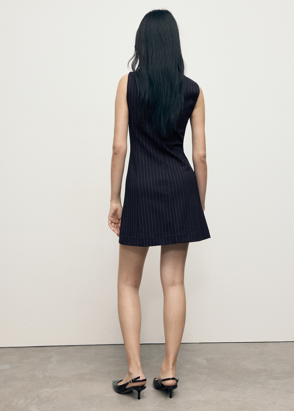 mango boat-neck dress with pleats Cobalt 2 Piece Colorblocked Dress Set main image 0