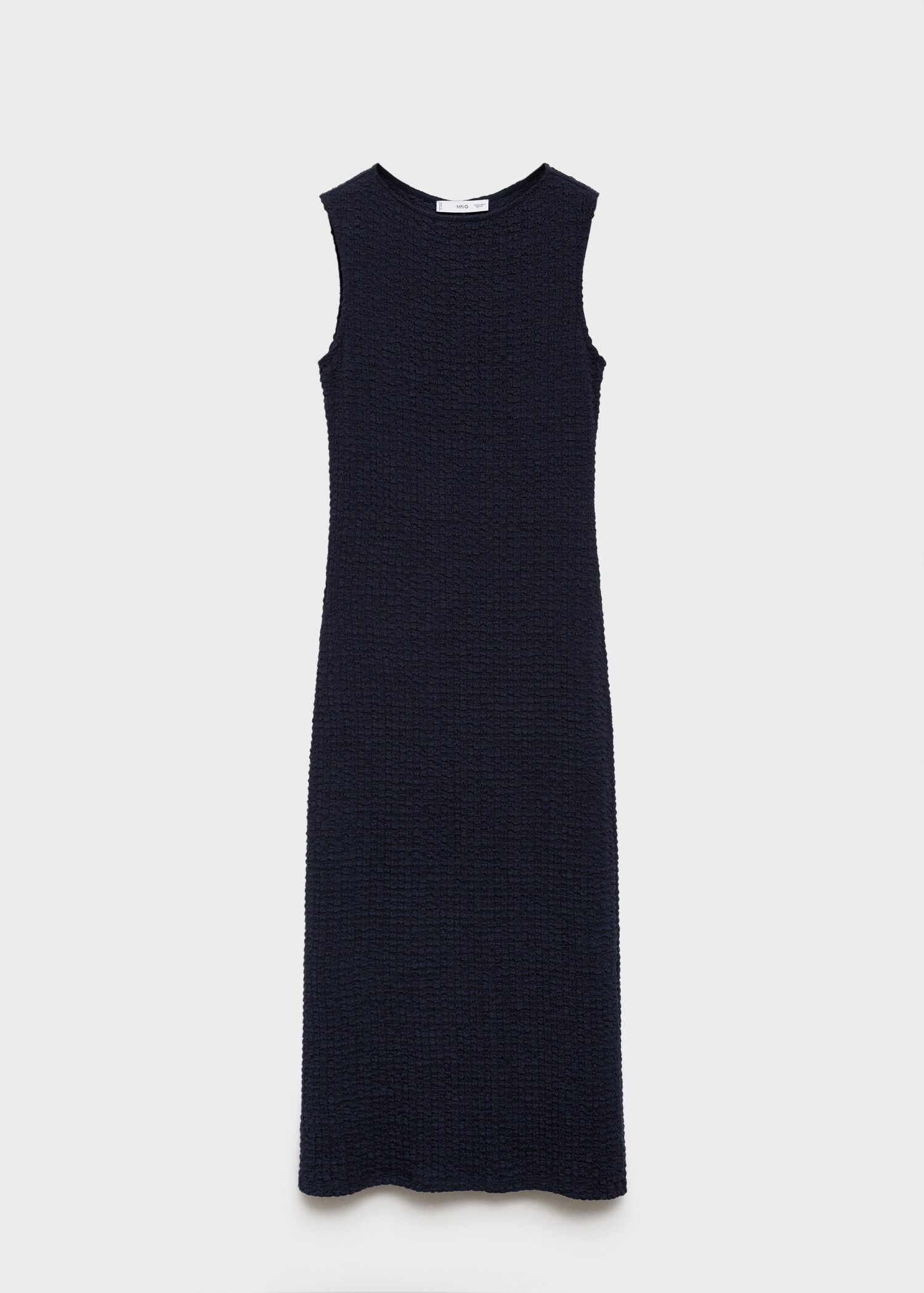 Fitted textured dress - Article without model