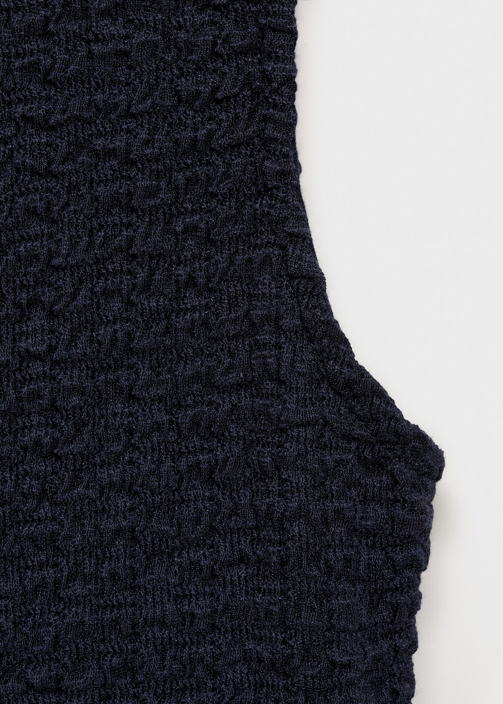 Mango Fitted textured dress