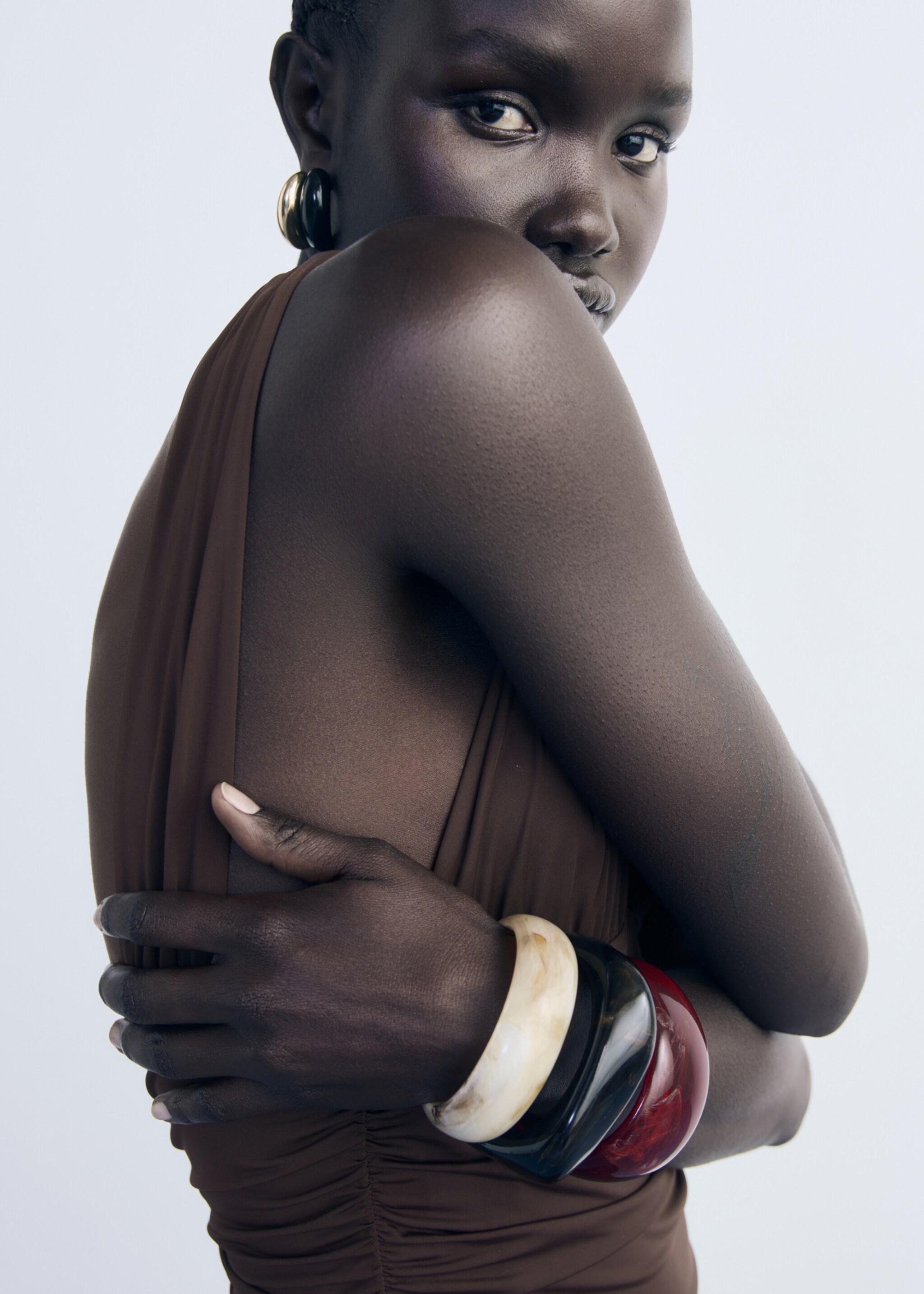 Long dress combined design - Details of the article 1