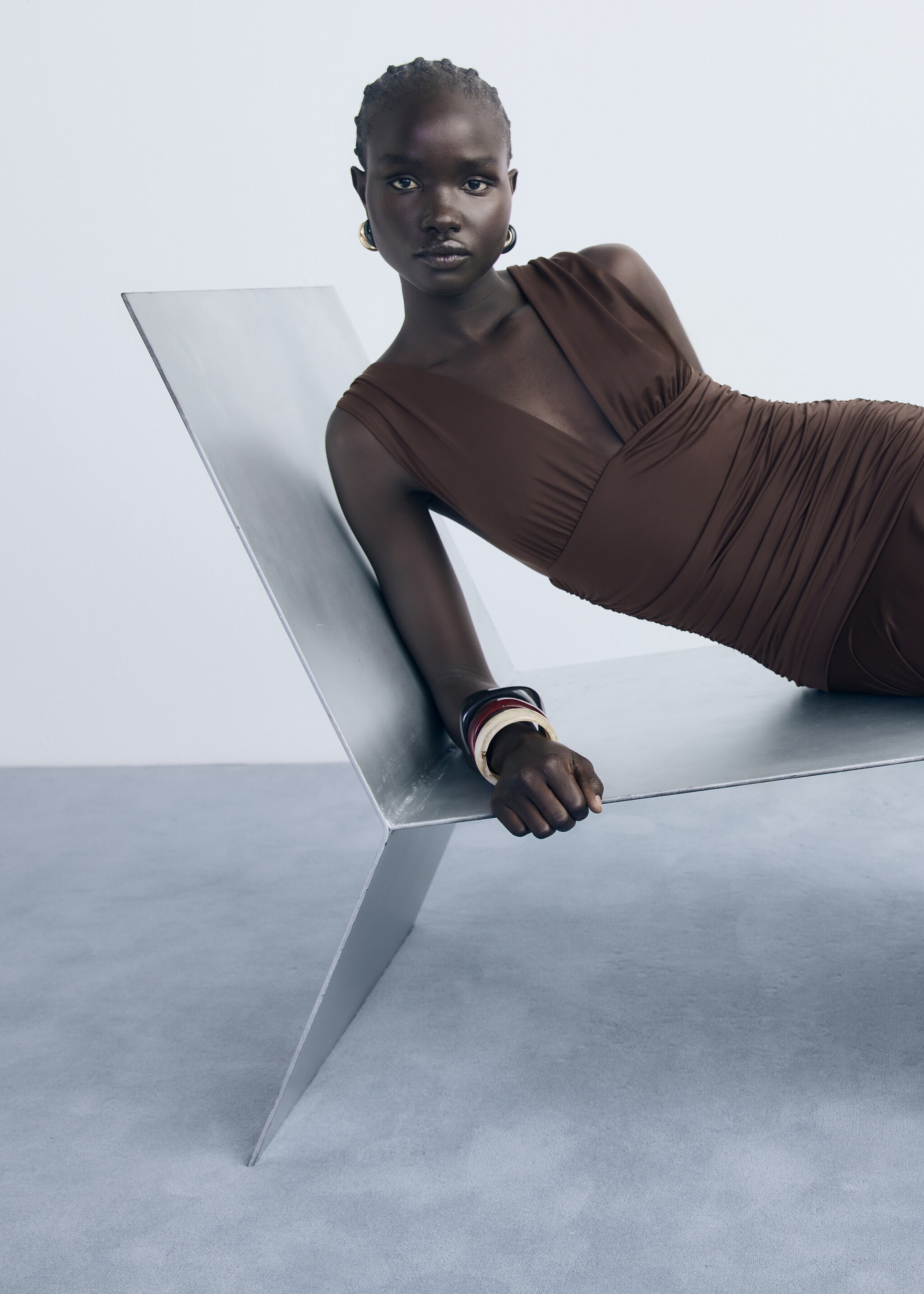 Long dress combined design - Details of the article 2