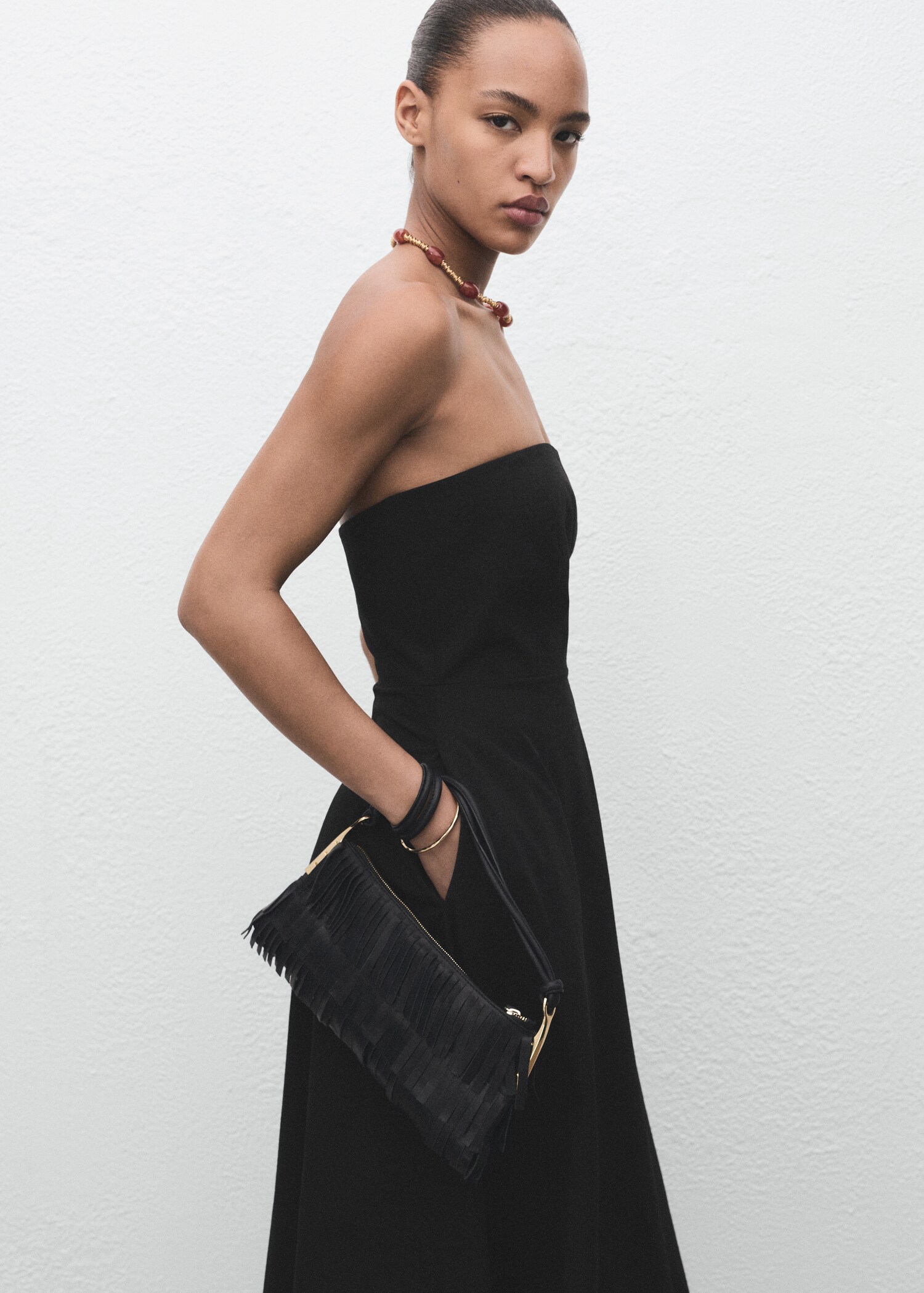 Long strapless dress - Medium plane