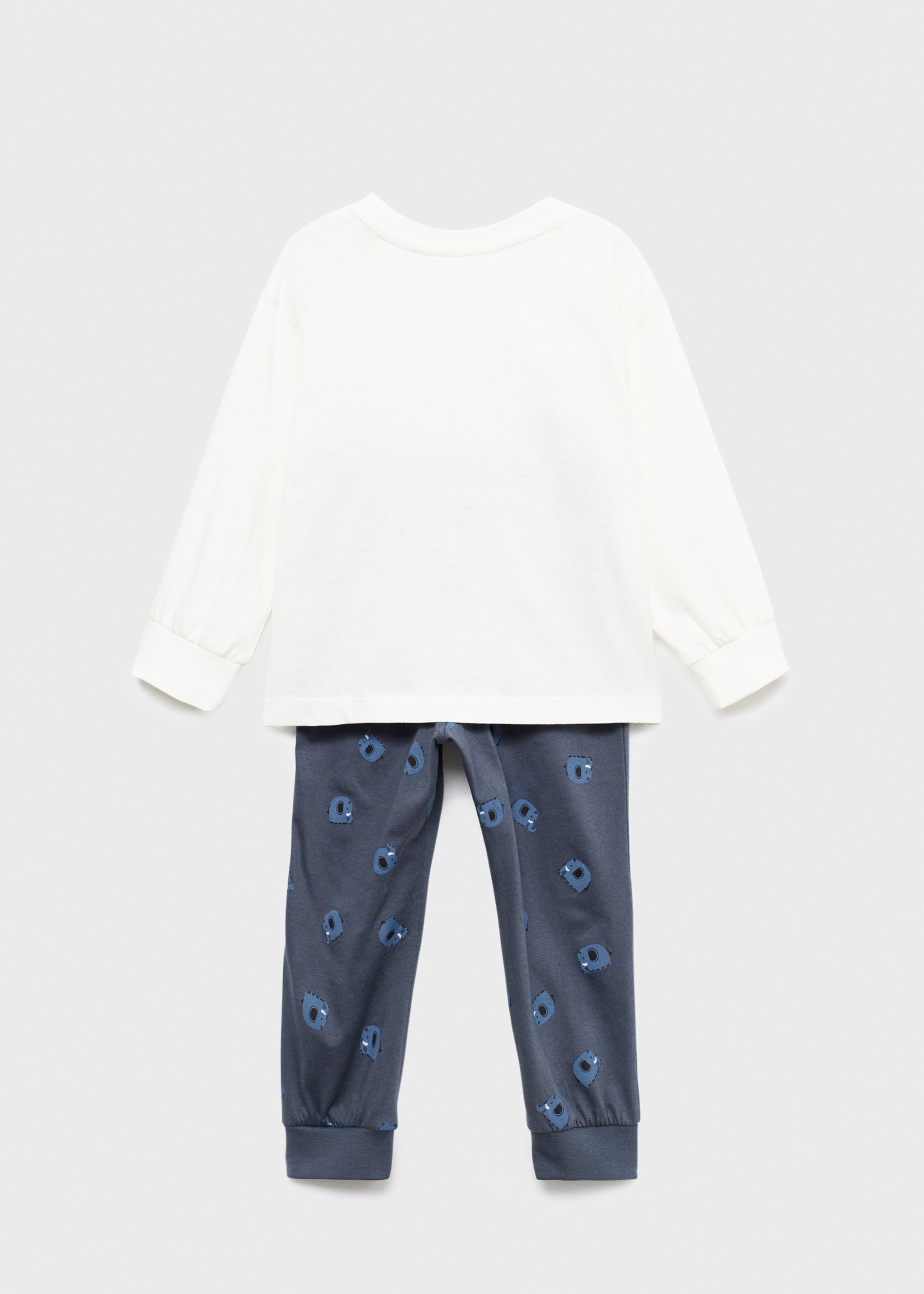 Pyjamas elephant - Reverse of the article