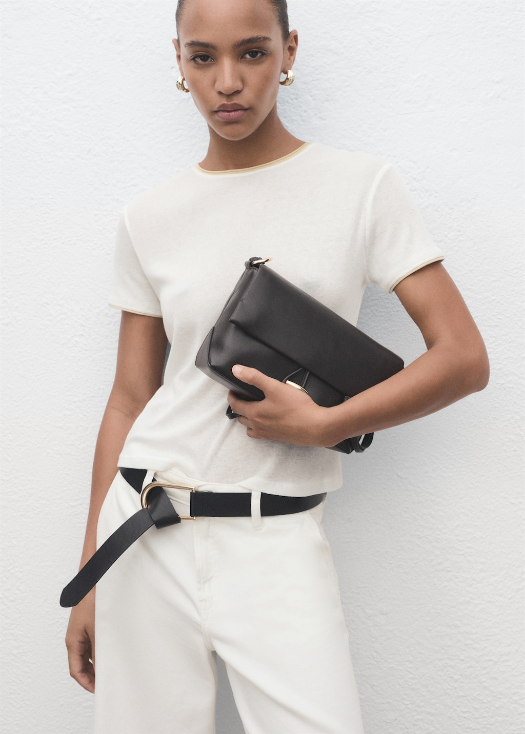 Combined cotton t-shirt