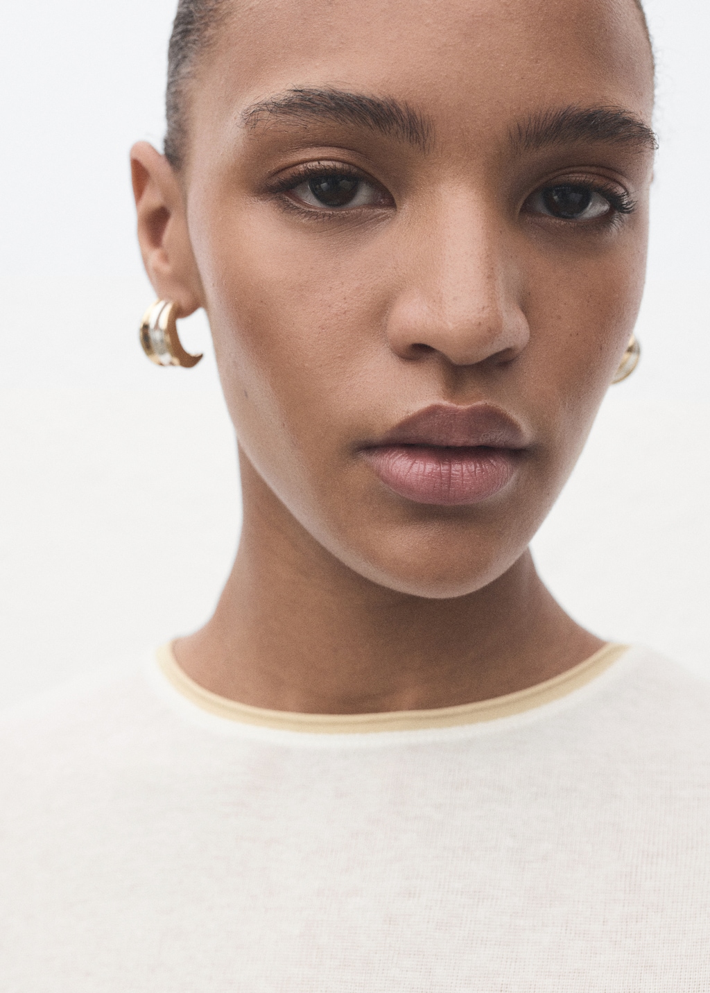 Combined cotton t-shirt