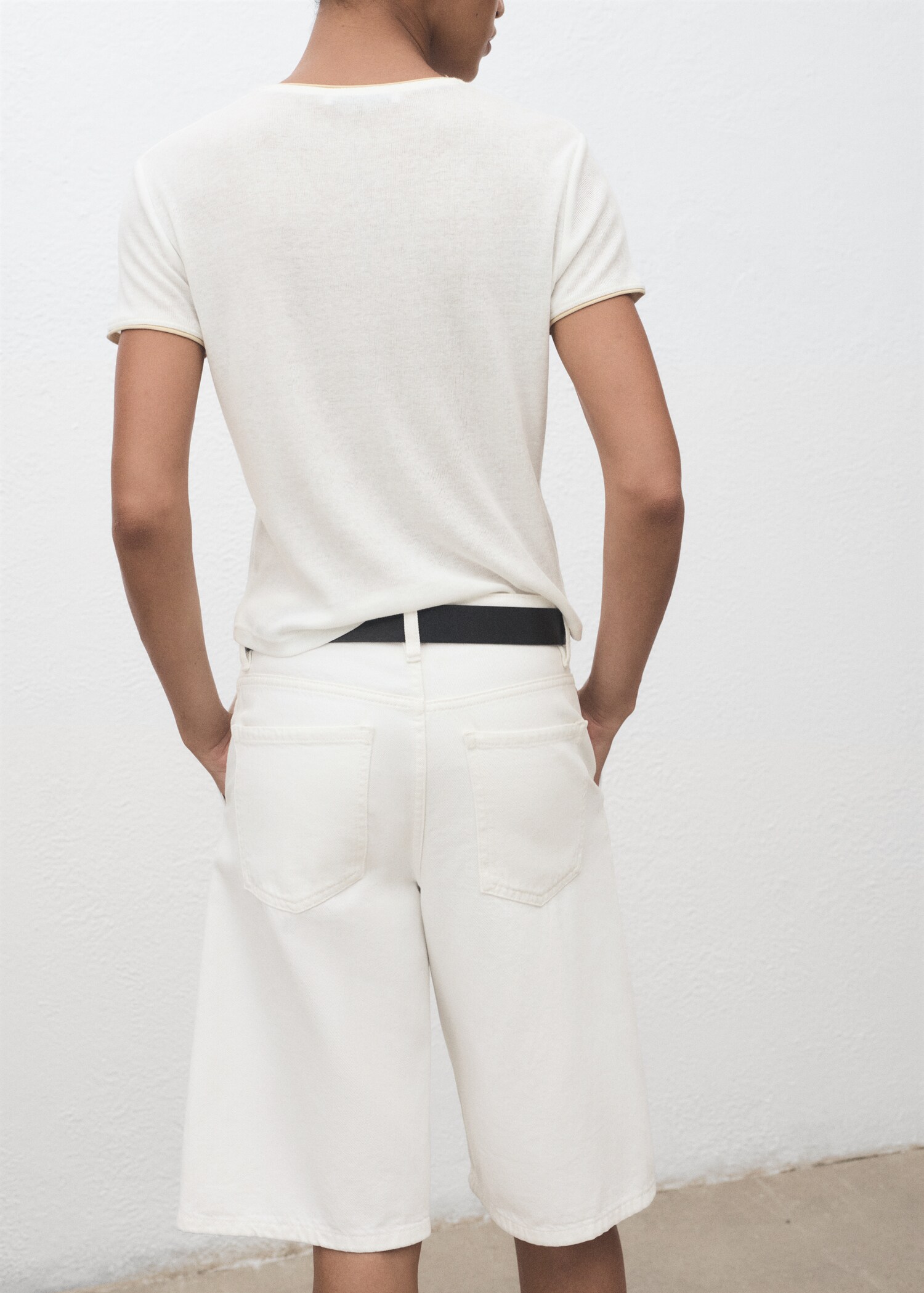T-shirt coton combiné - Verso de l’article