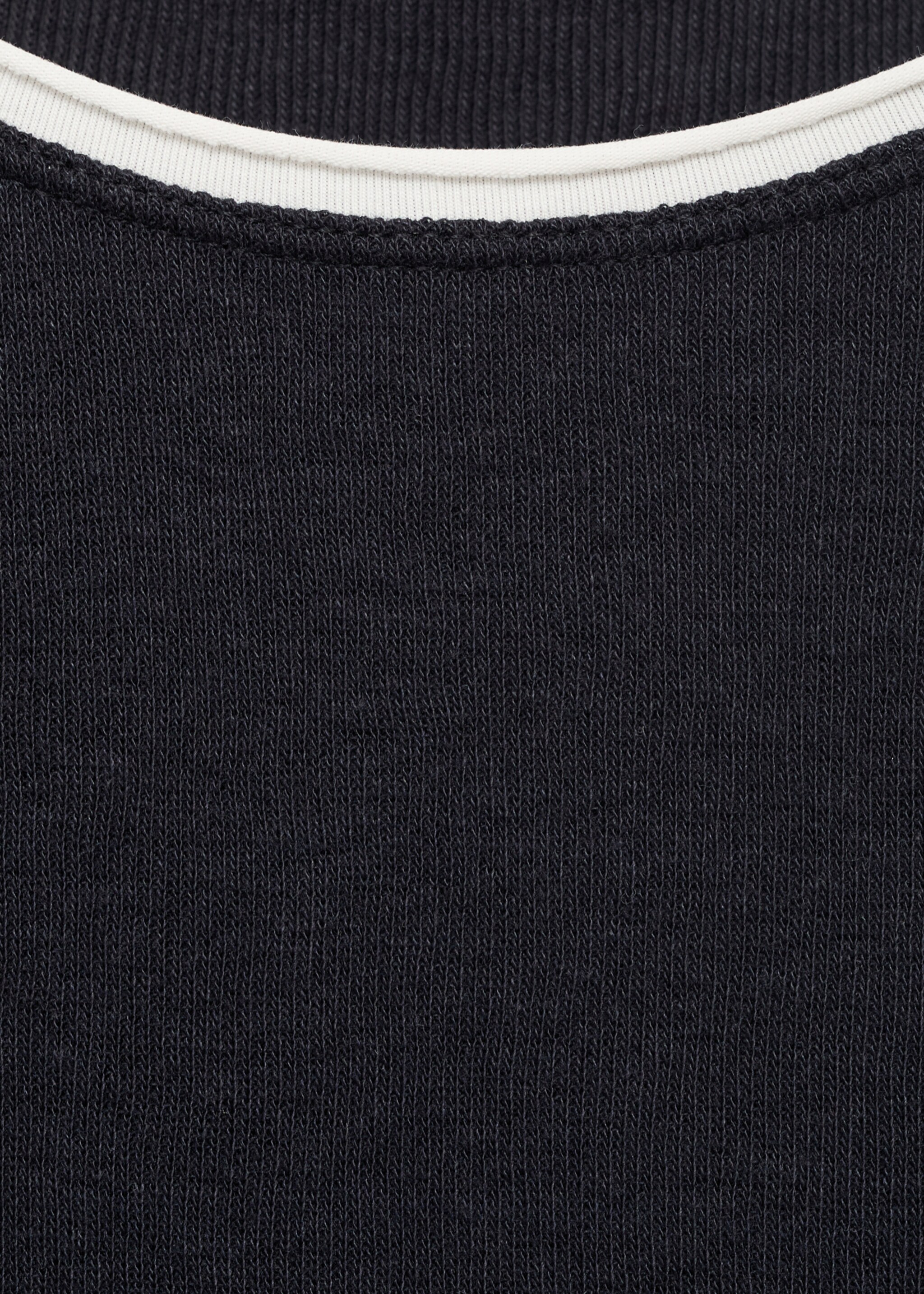 Combined cotton t-shirt - Details of the article 0, Navy. Ref: 17084093-00.