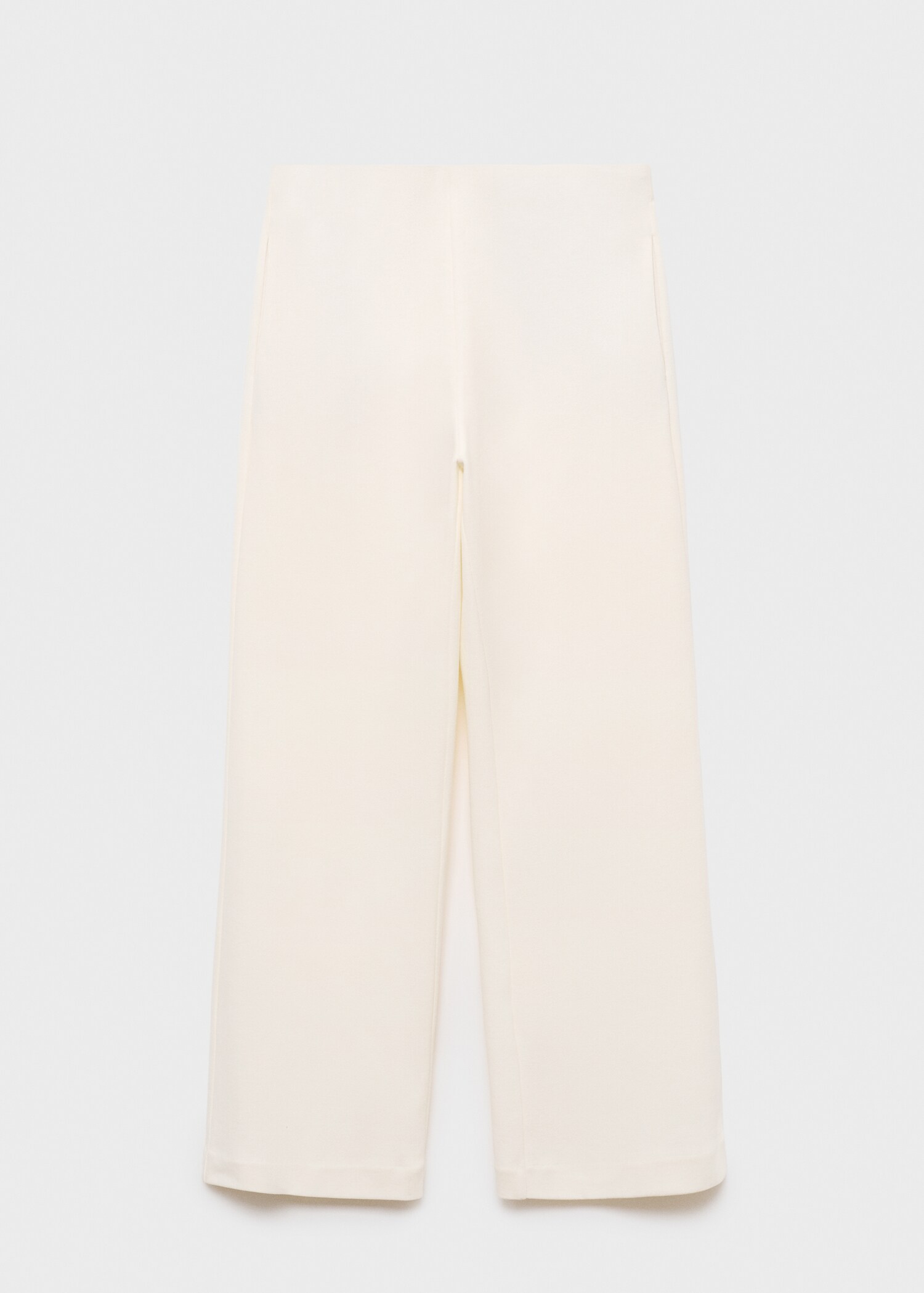 Straight-fit cotton trousers - Article without model