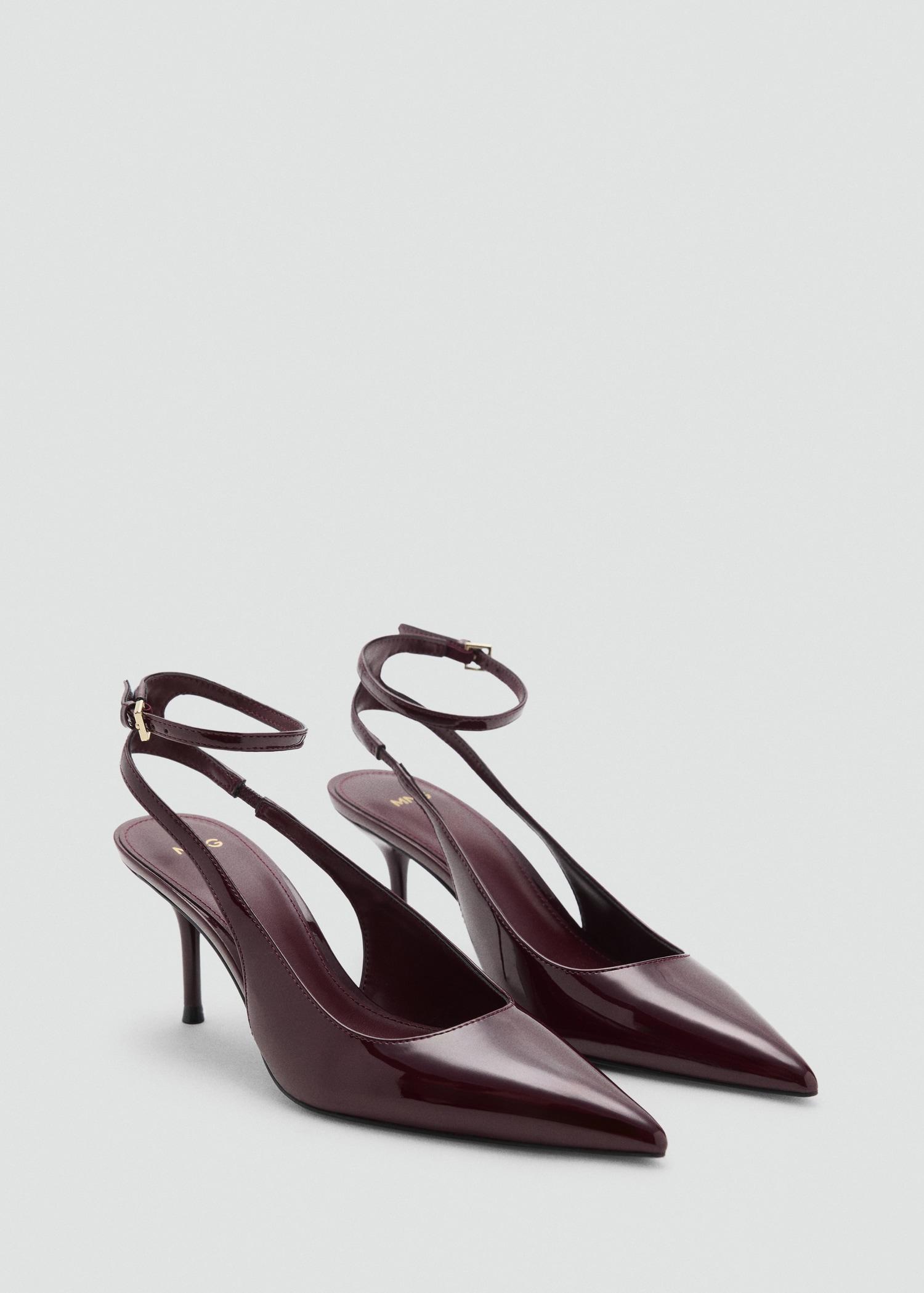 Patent heeled shoes - Medium plane