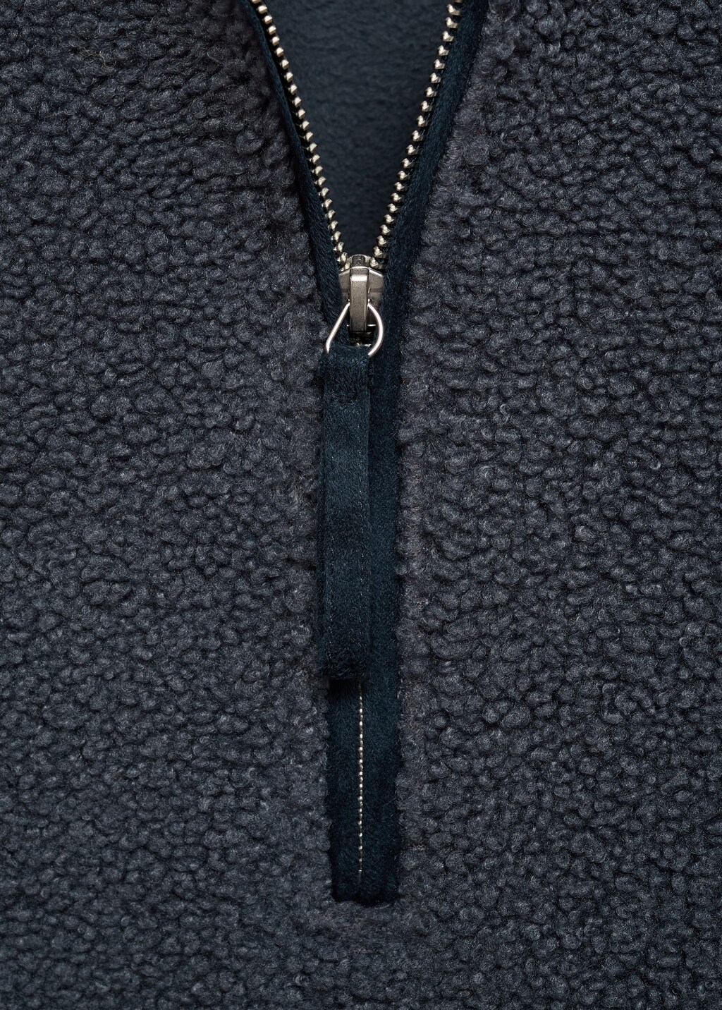 Fleece sweatshirt with zip