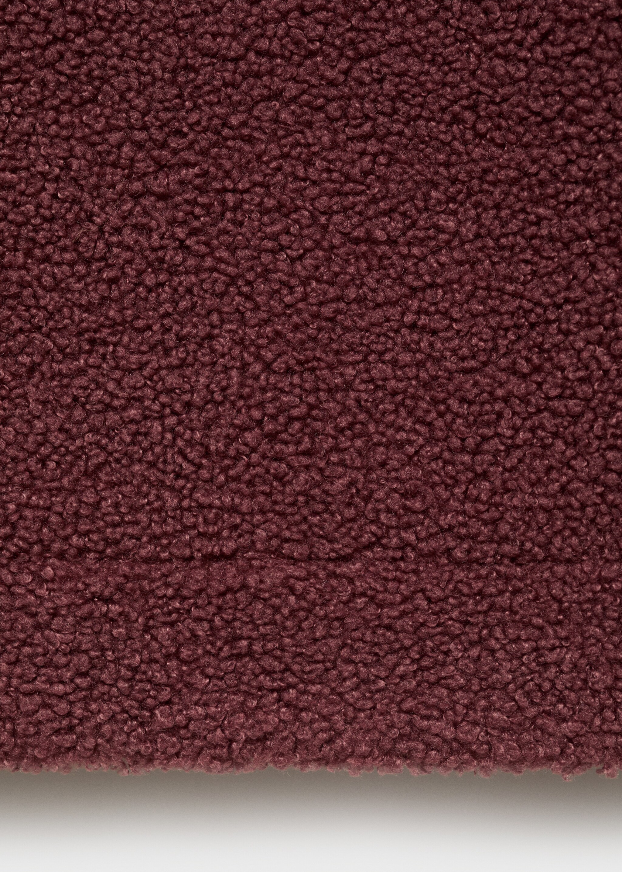 Fleece sweatshirt with zip - Details of the article 0, Russet. Ref: 17084104-00.
